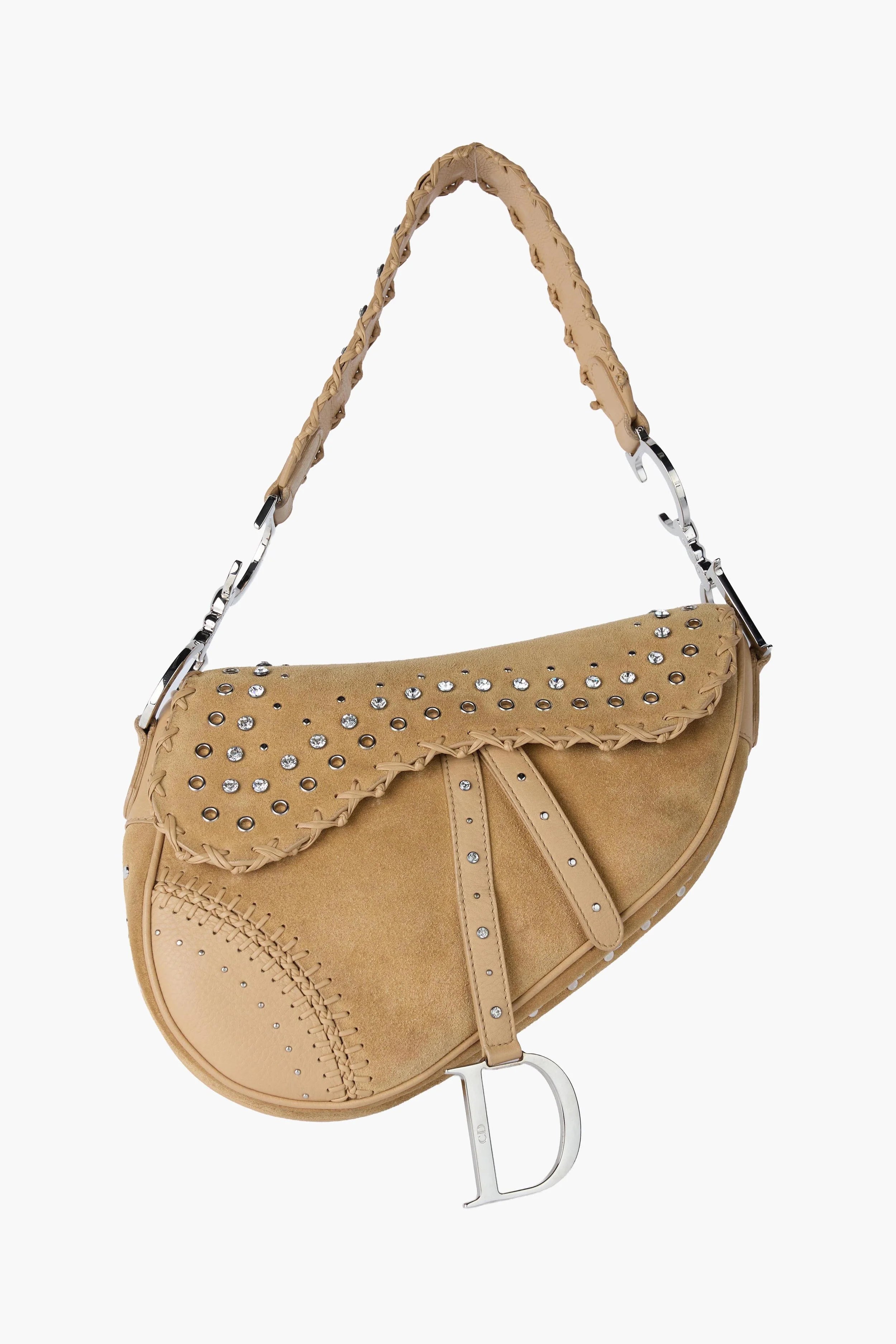 Limited Edition Dior Suede Embellished Saddle