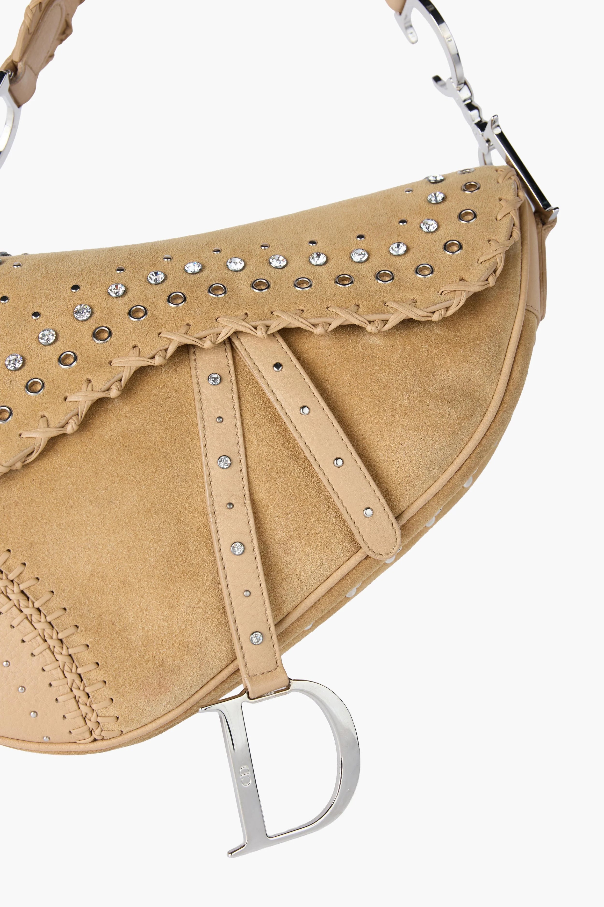 Limited Edition Dior Suede Embellished Saddle