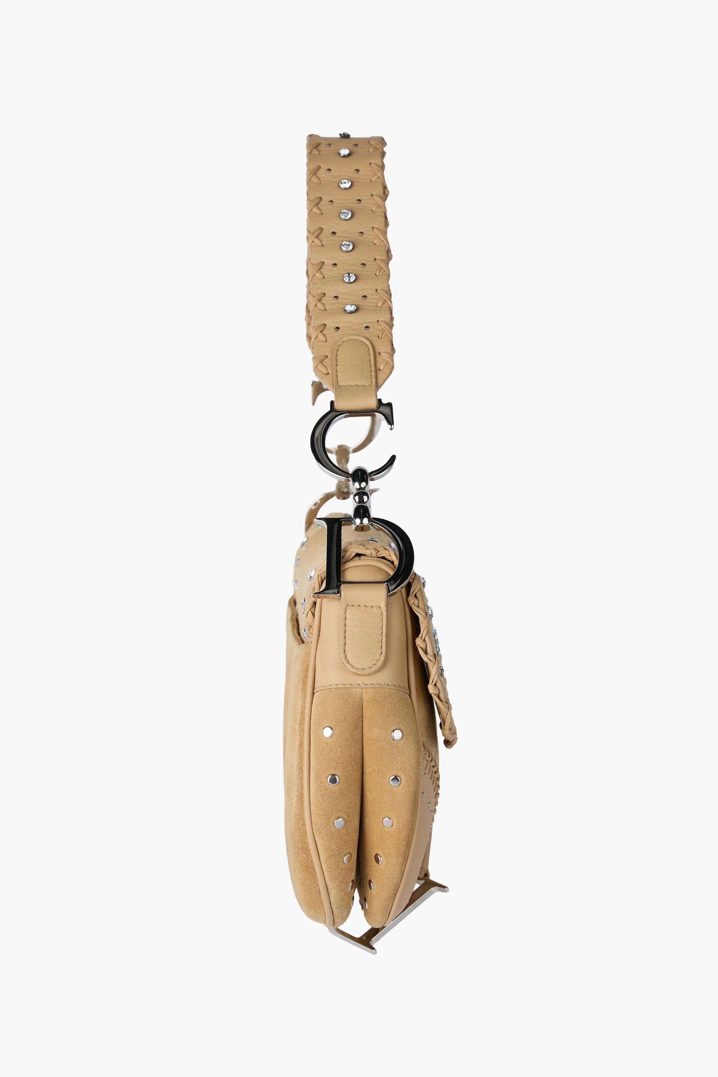 Limited Edition Dior Suede Embellished Saddle