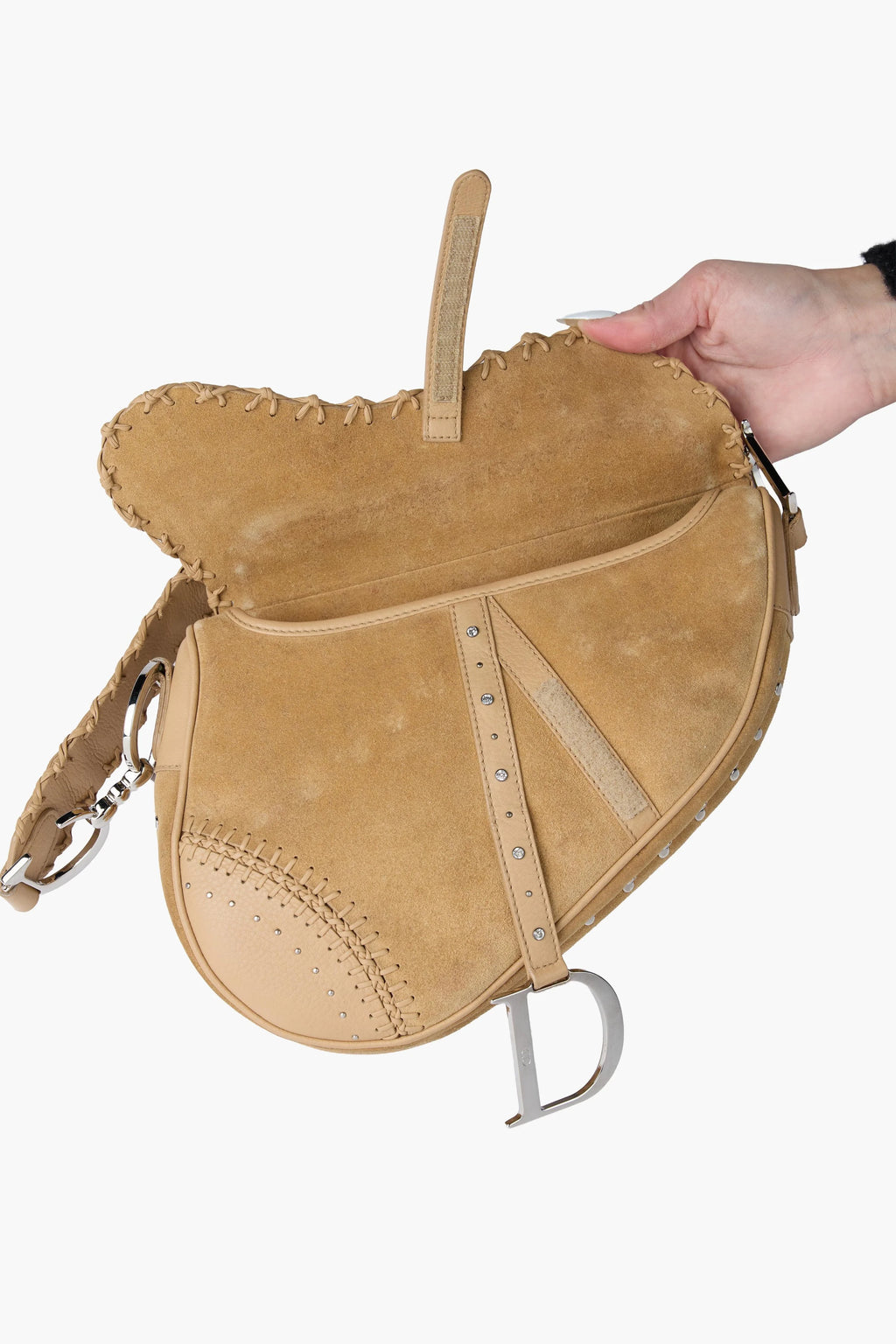 Limited Edition Dior Suede Embellished Saddle