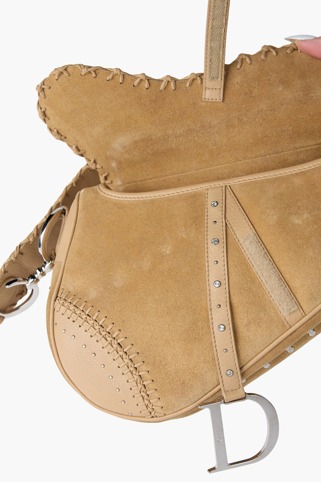 Limited Edition Dior Suede Embellished Saddle