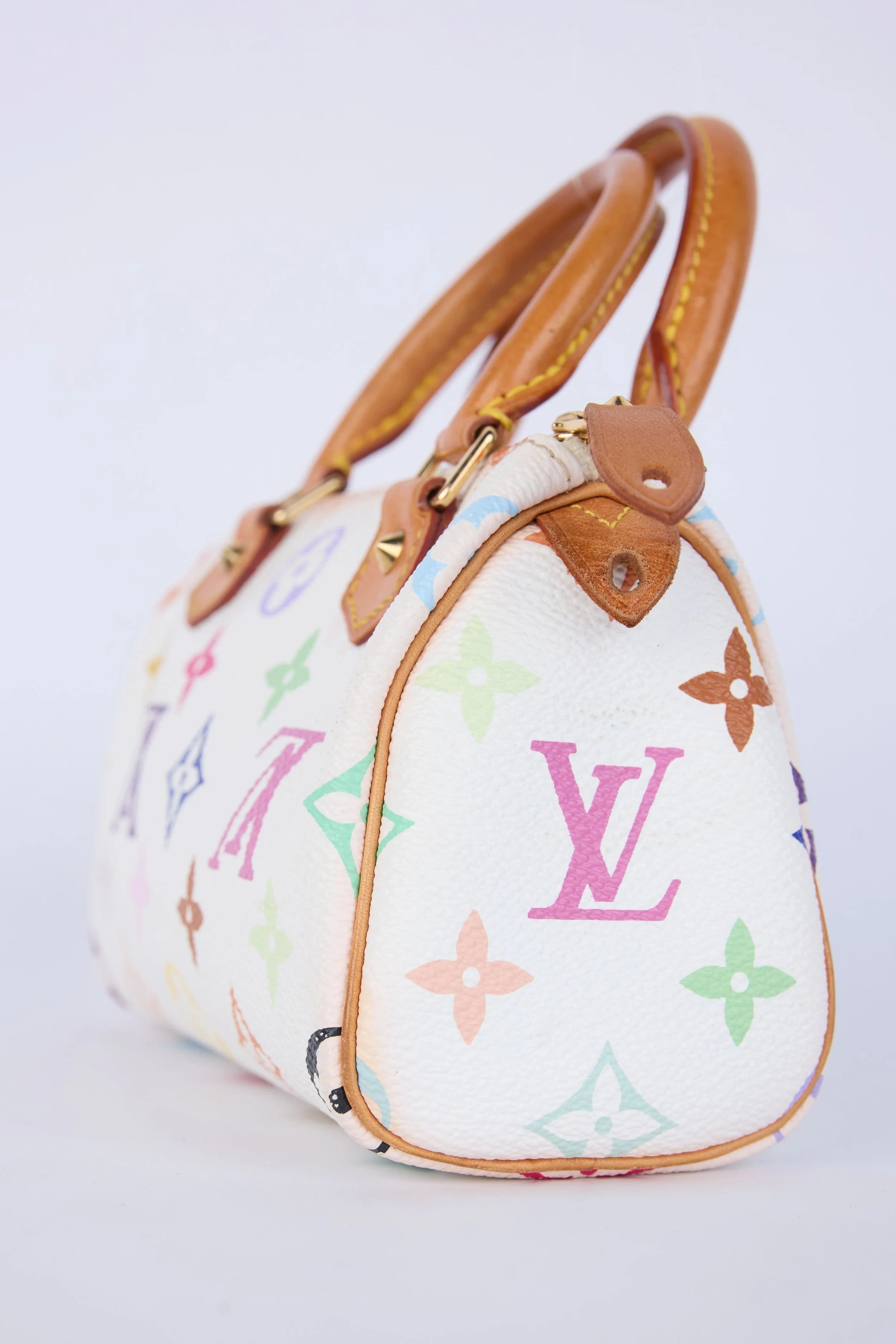 LOUIS VUITTON X TAKASHI MUAKAMI WHITE NANO SPEEDY