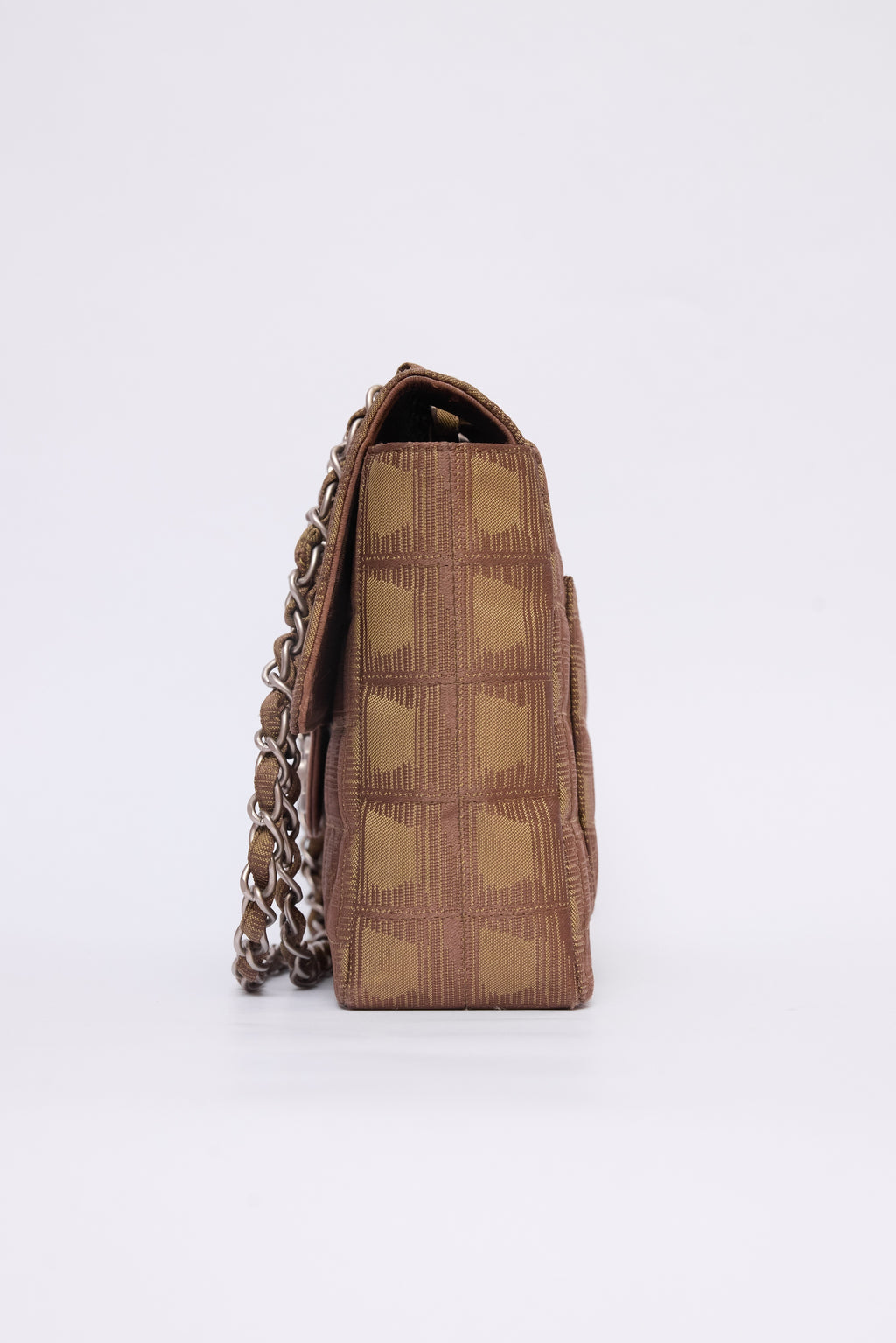 CHANEL GREEN TRAVEL LIGNE FLAP