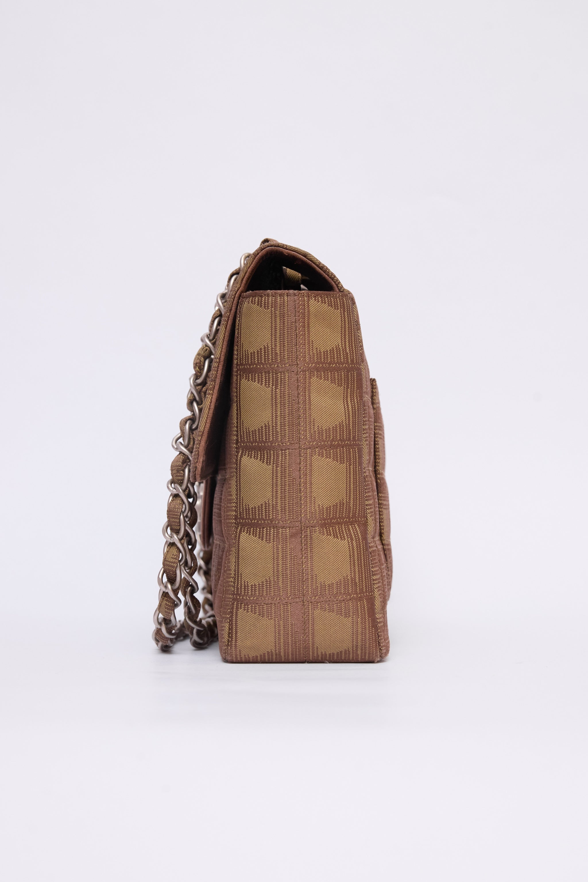 CHANEL GREEN TRAVEL LIGNE FLAP