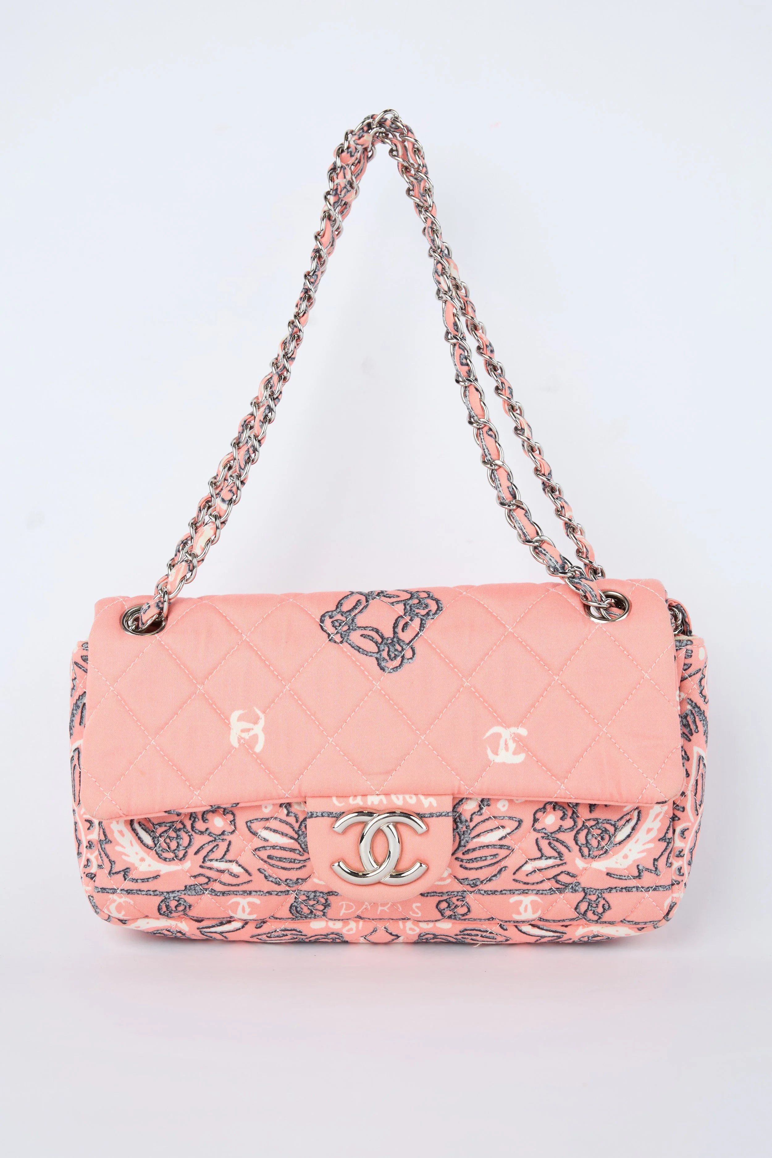 RARE CHANEL PINK BANDANA FLAP