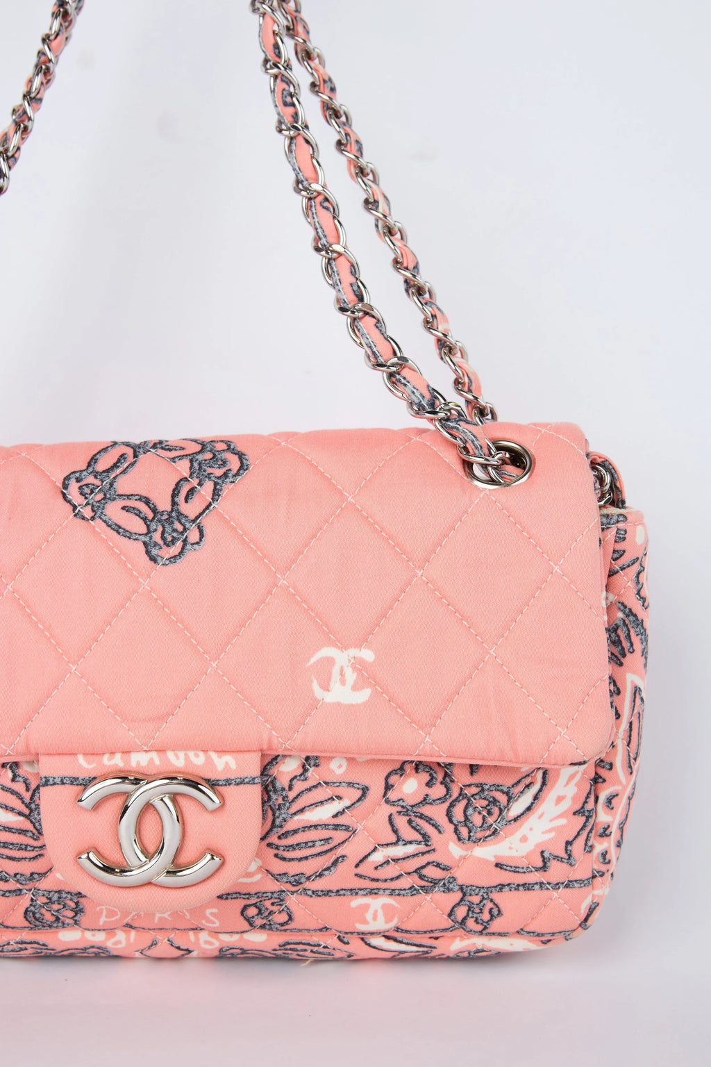 RARE CHANEL PINK BANDANA FLAP