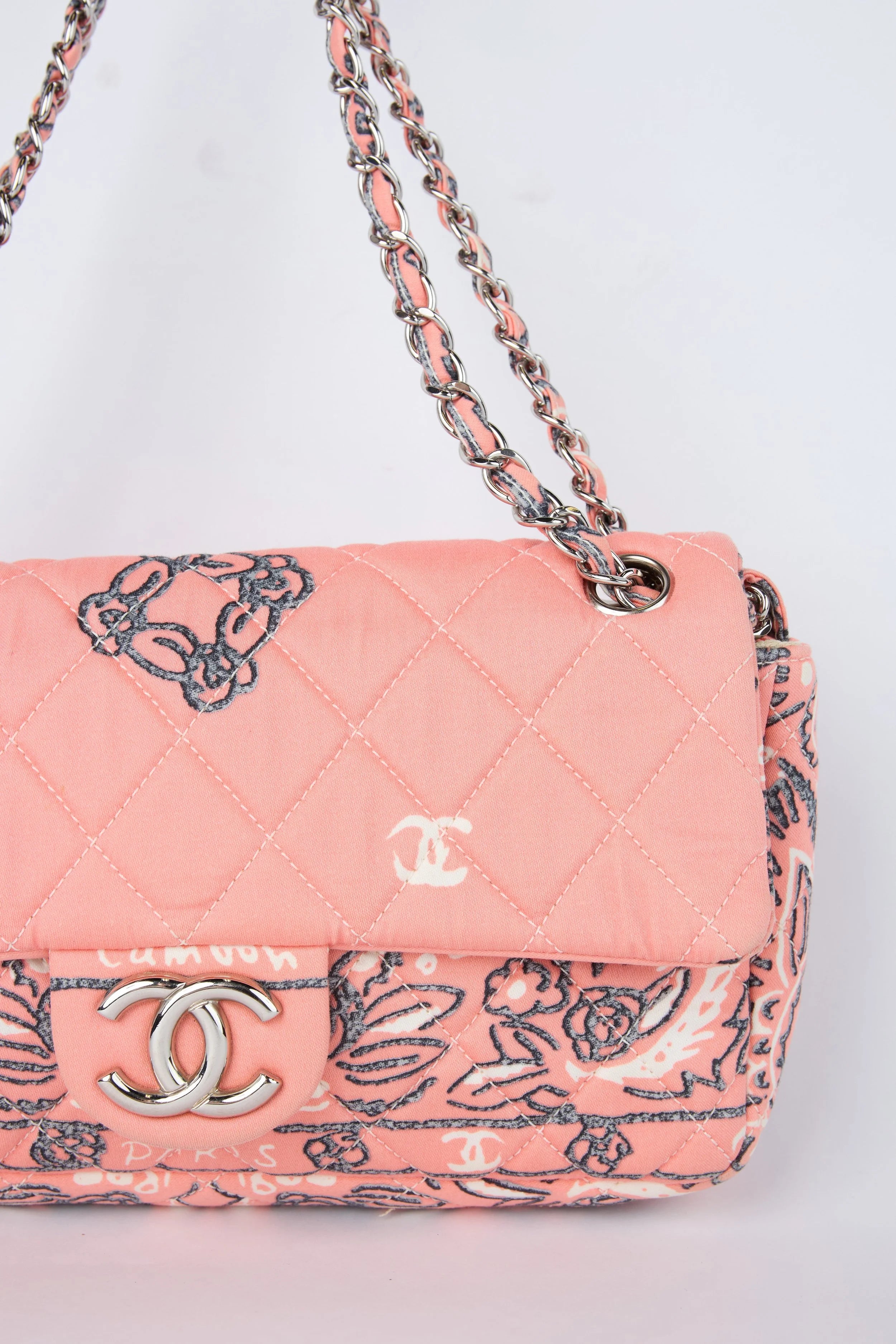 RARE CHANEL PINK BANDANA FLAP