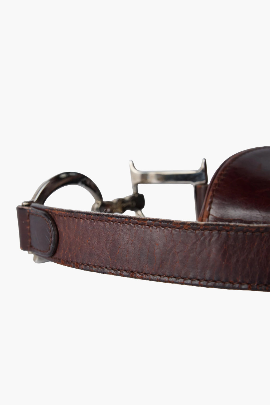 RARE Dior Hardcore Pierced Brown Saddle Bag