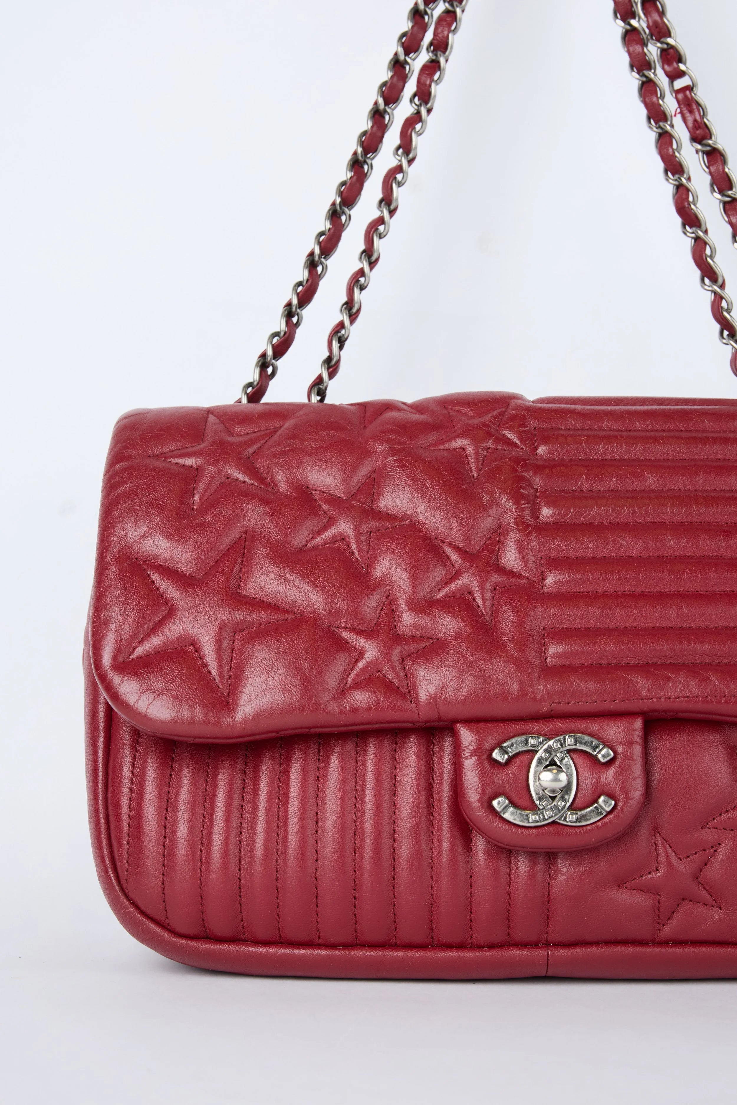 CHANEL STARS AND STRIPES JUMBO FLAP