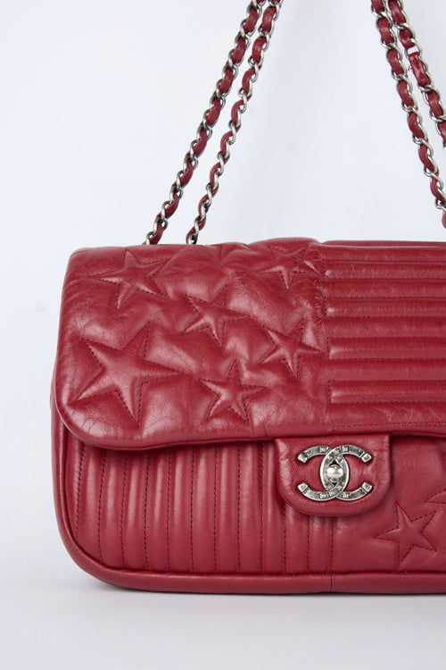 CHANEL STARS AND STRIPES JUMBO FLAP