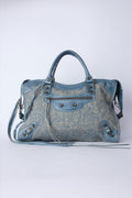 BALENCIAGA BLUE WOOL CITY
