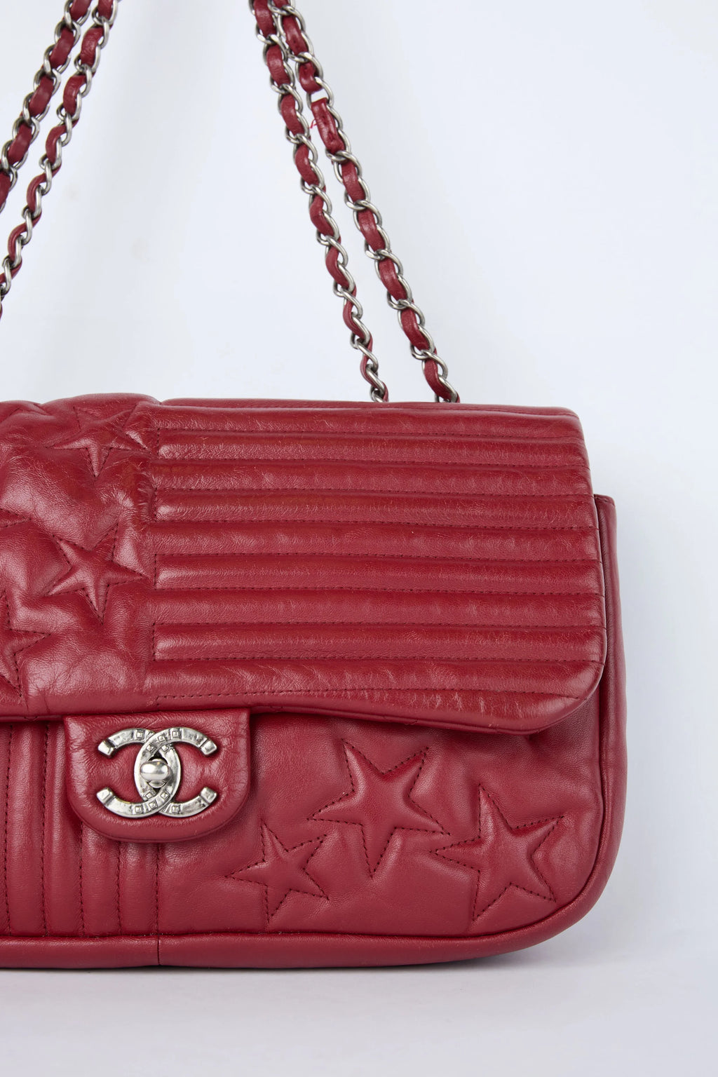 CHANEL STARS AND STRIPES JUMBO FLAP