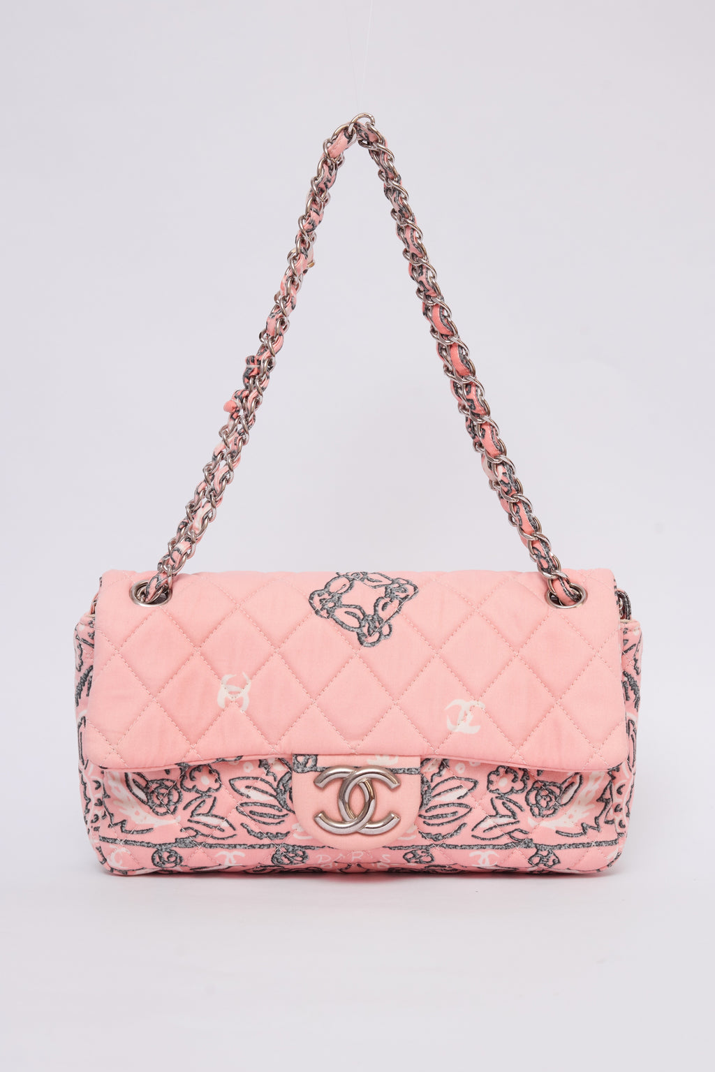 CHANEL PINK BANDANA FLAP