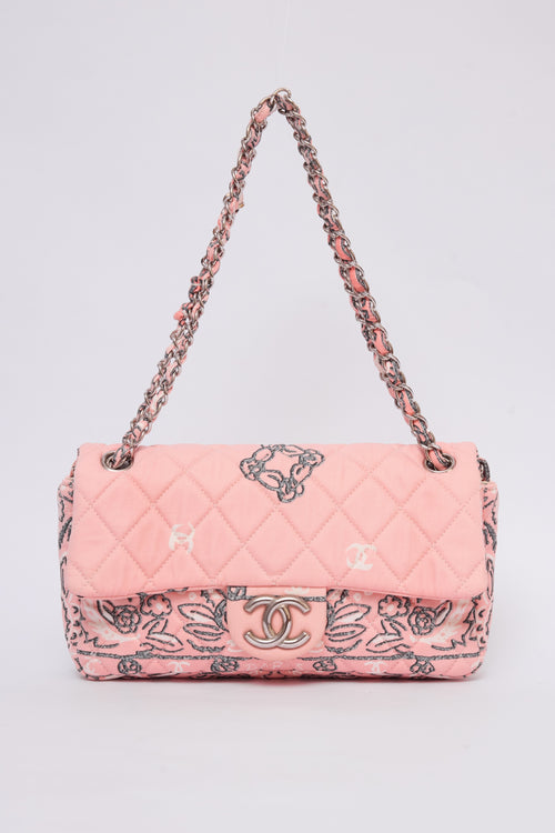 CHANEL PINK BANDANA FLAP