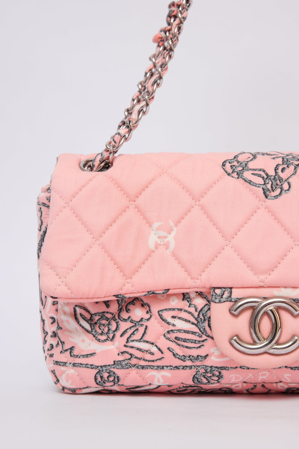 CHANEL PINK BANDANA FLAP