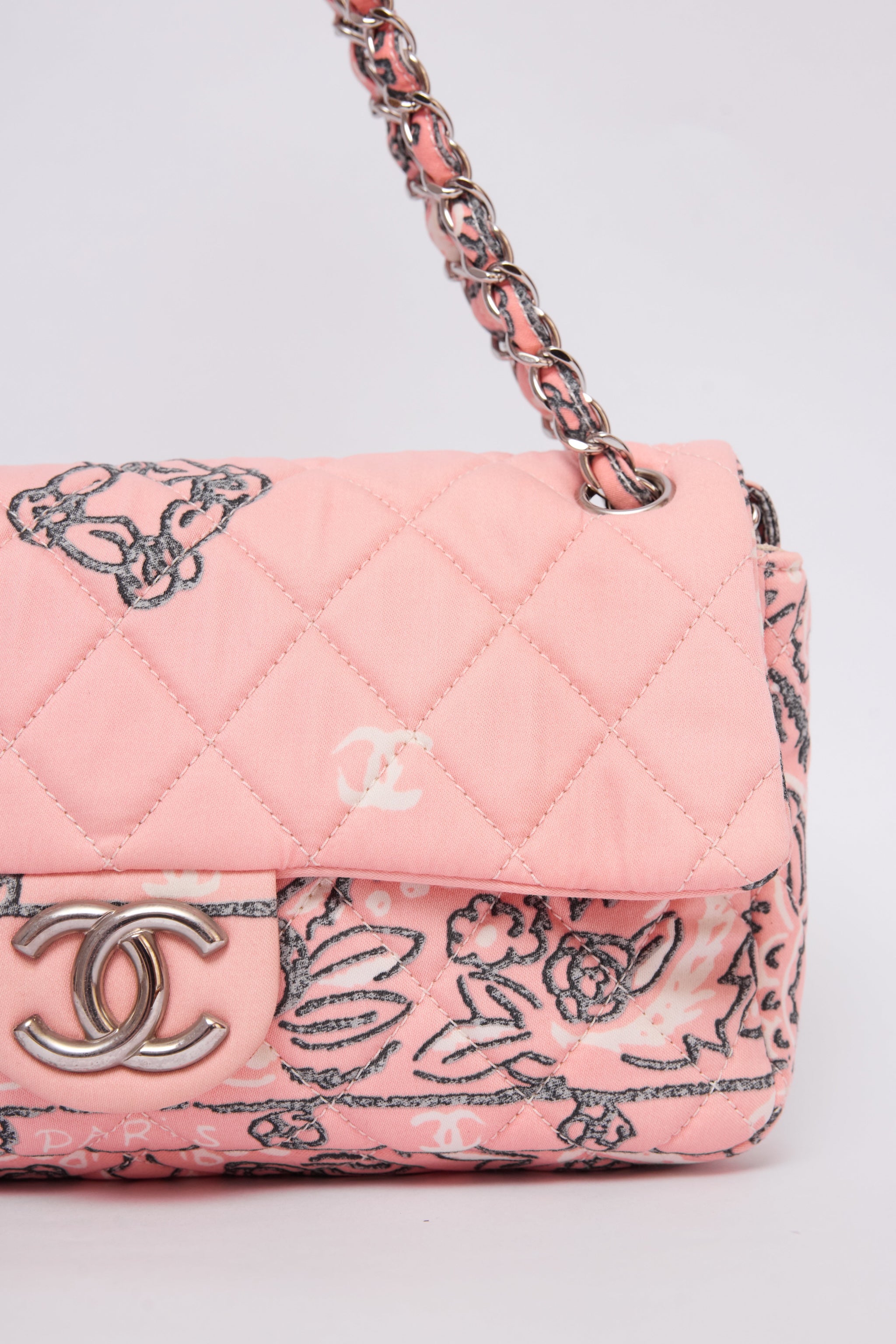 CHANEL PINK BANDANA FLAP