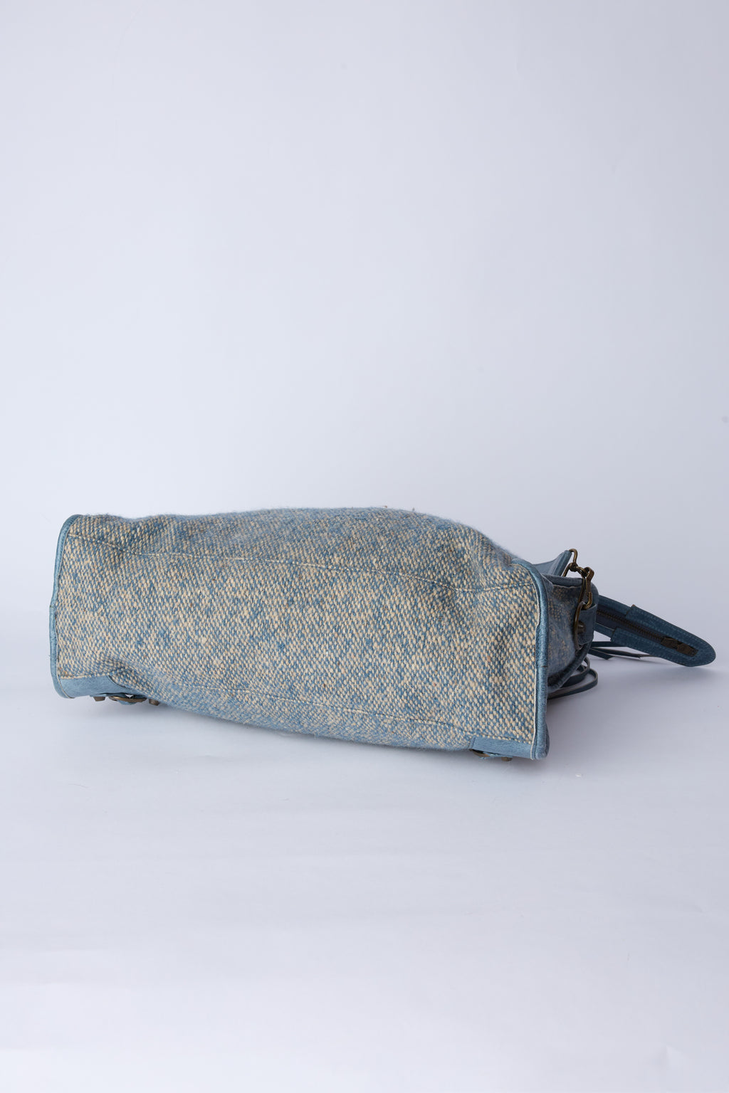 BALENCIAGA BLUE WOOL CITY