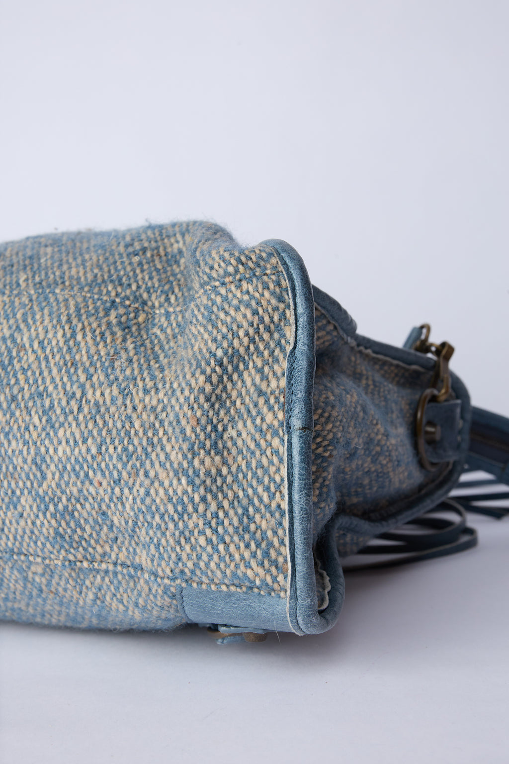 BALENCIAGA BLUE WOOL CITY