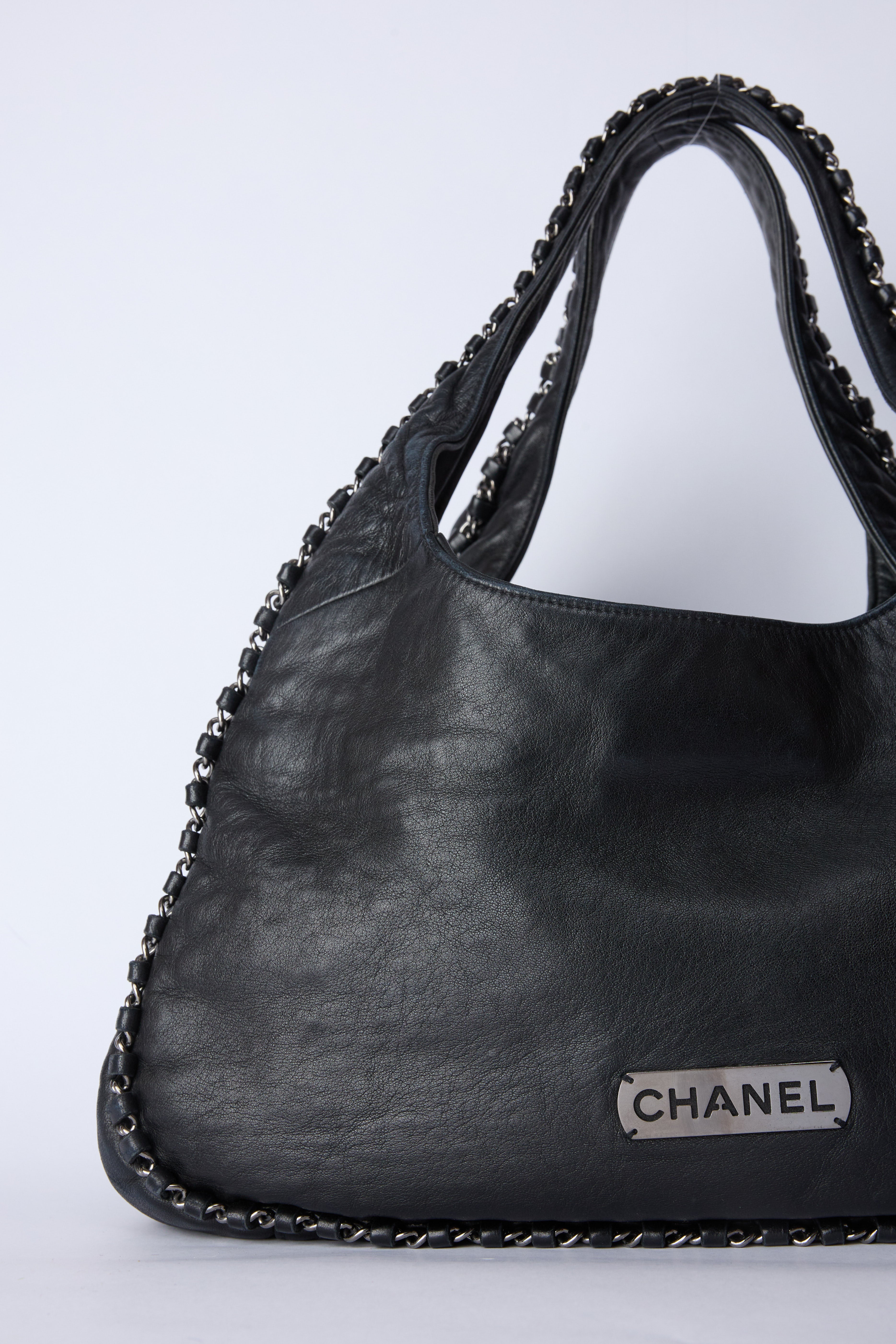 CHANEL BLACK HOBO