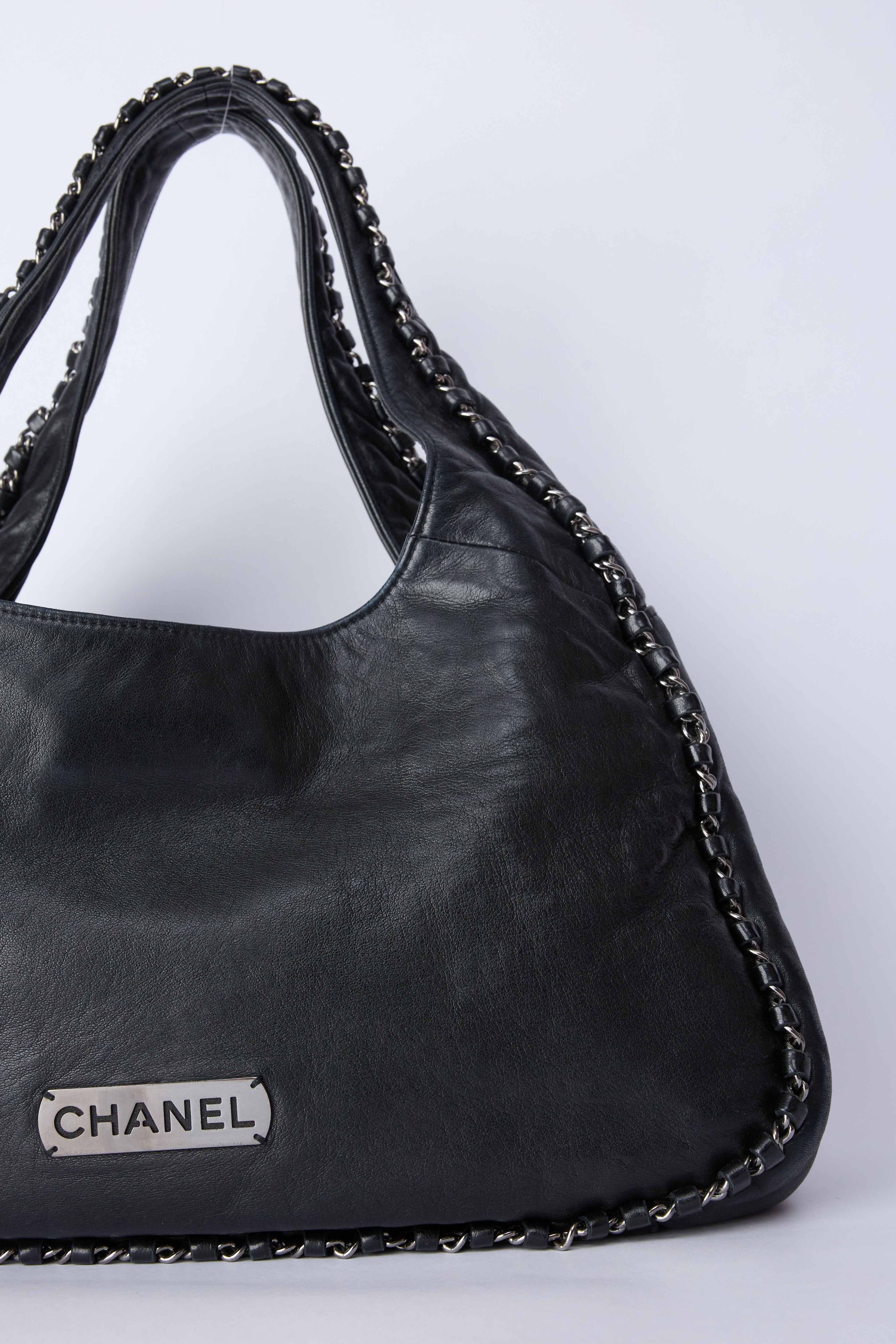 CHANEL BLACK HOBO
