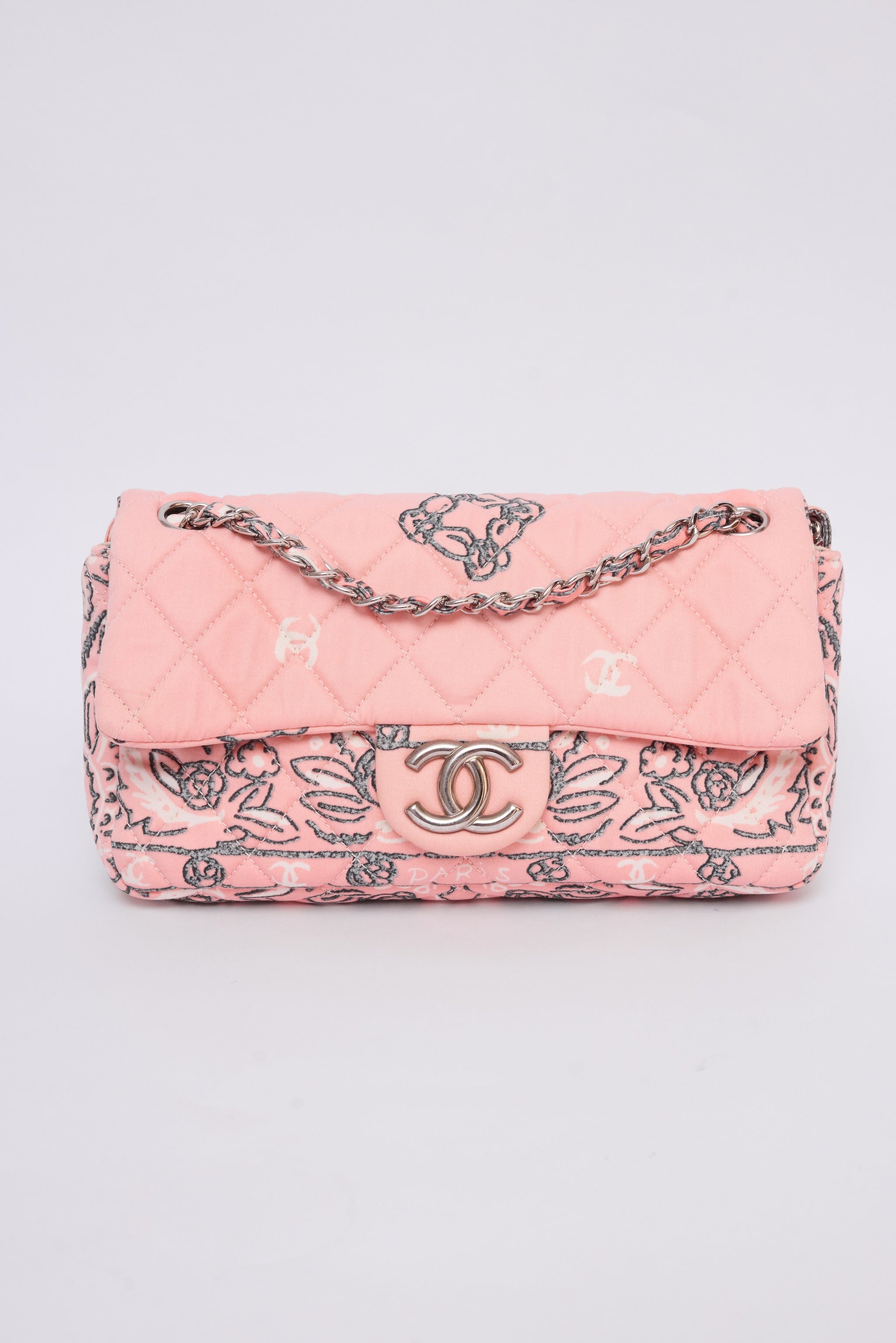 CHANEL PINK BANDANA FLAP