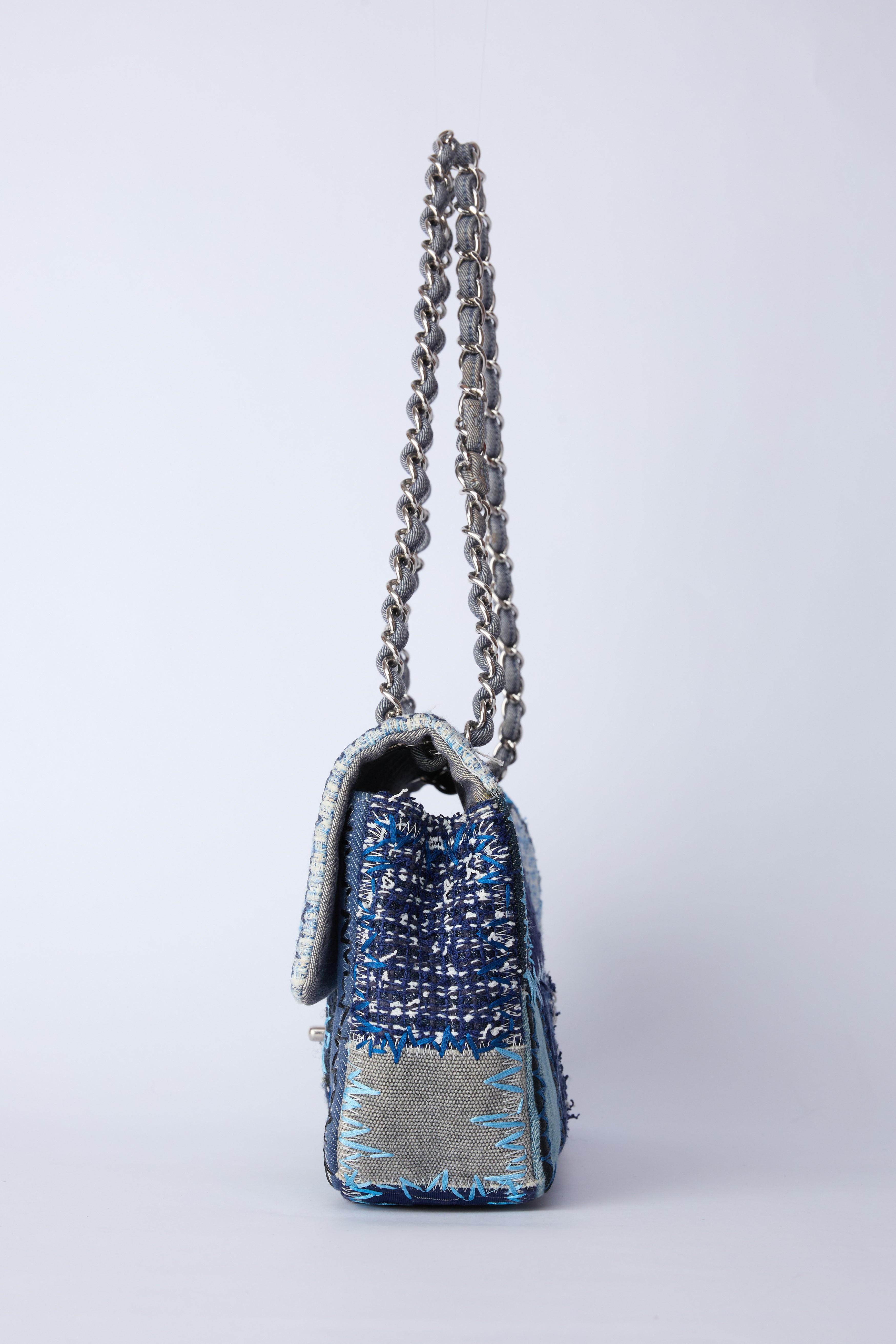 CHANEL PATCHWORK DENIM FLAP