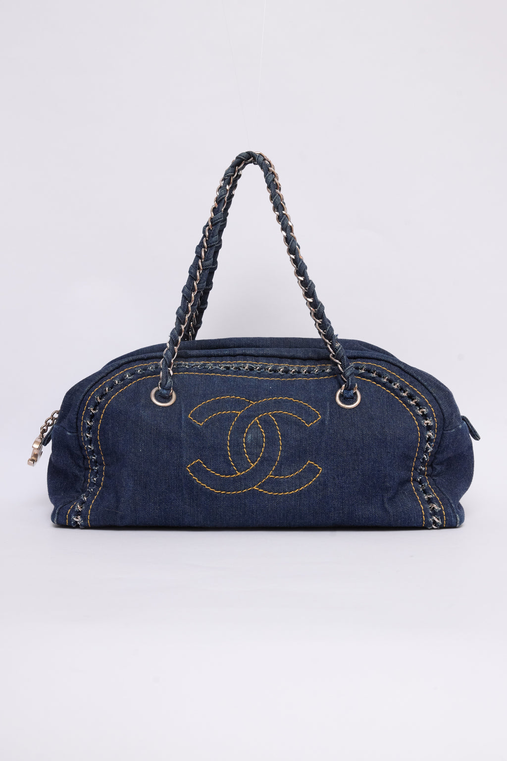 CHANEL DENIM LUXE LIGNE BOWLER