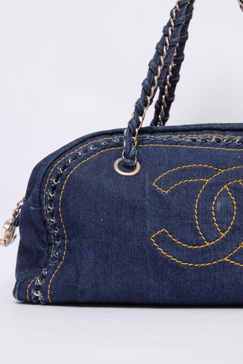 CHANEL DENIM LUXE LIGNE BOWLER