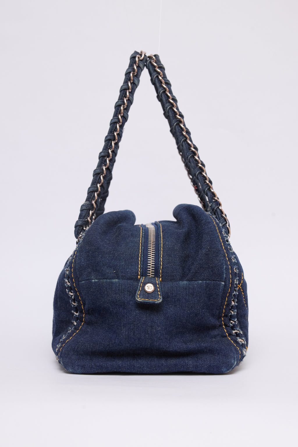 CHANEL DENIM LUXE LIGNE BOWLER