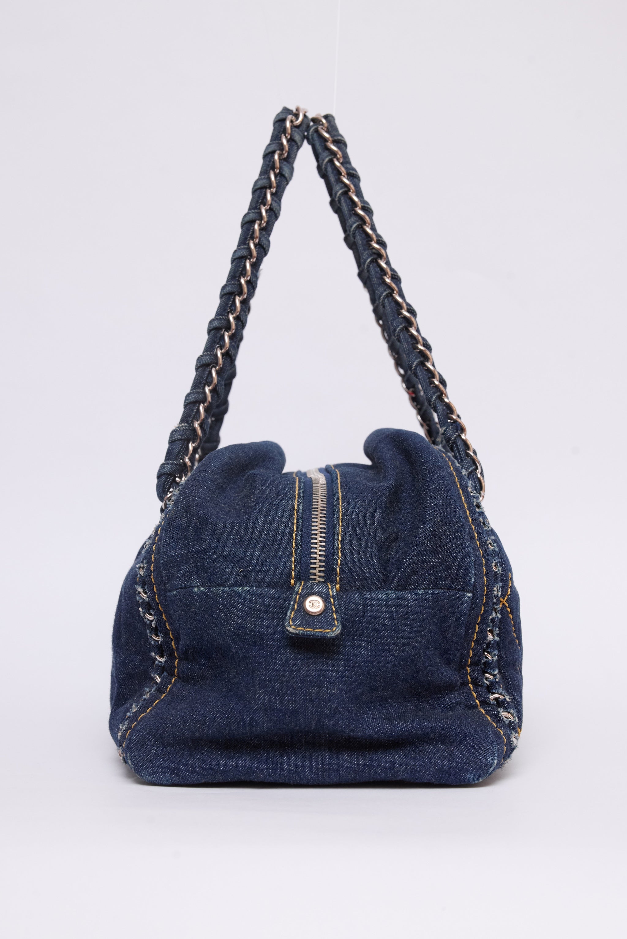 CHANEL DENIM LUXE LIGNE BOWLER