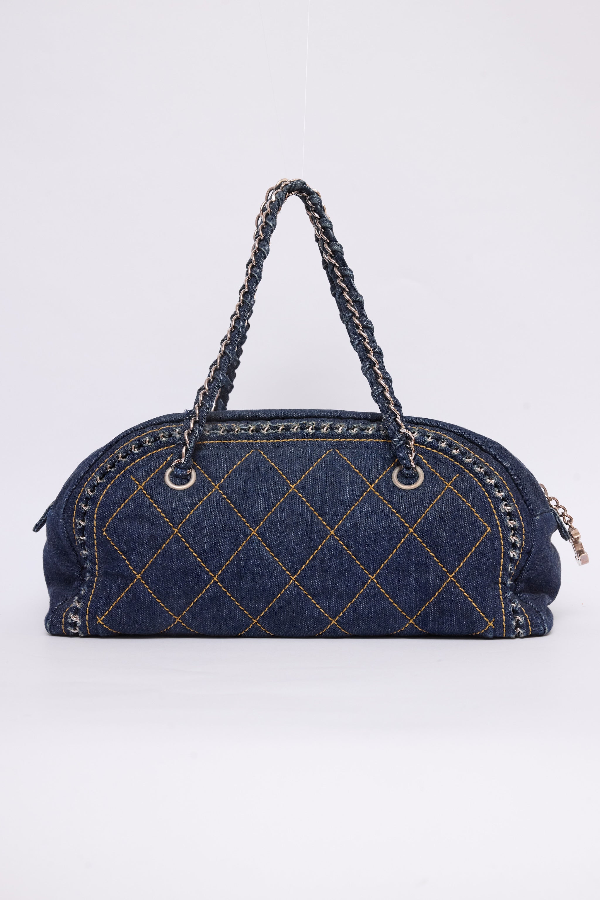 CHANEL DENIM LUXE LIGNE BOWLER