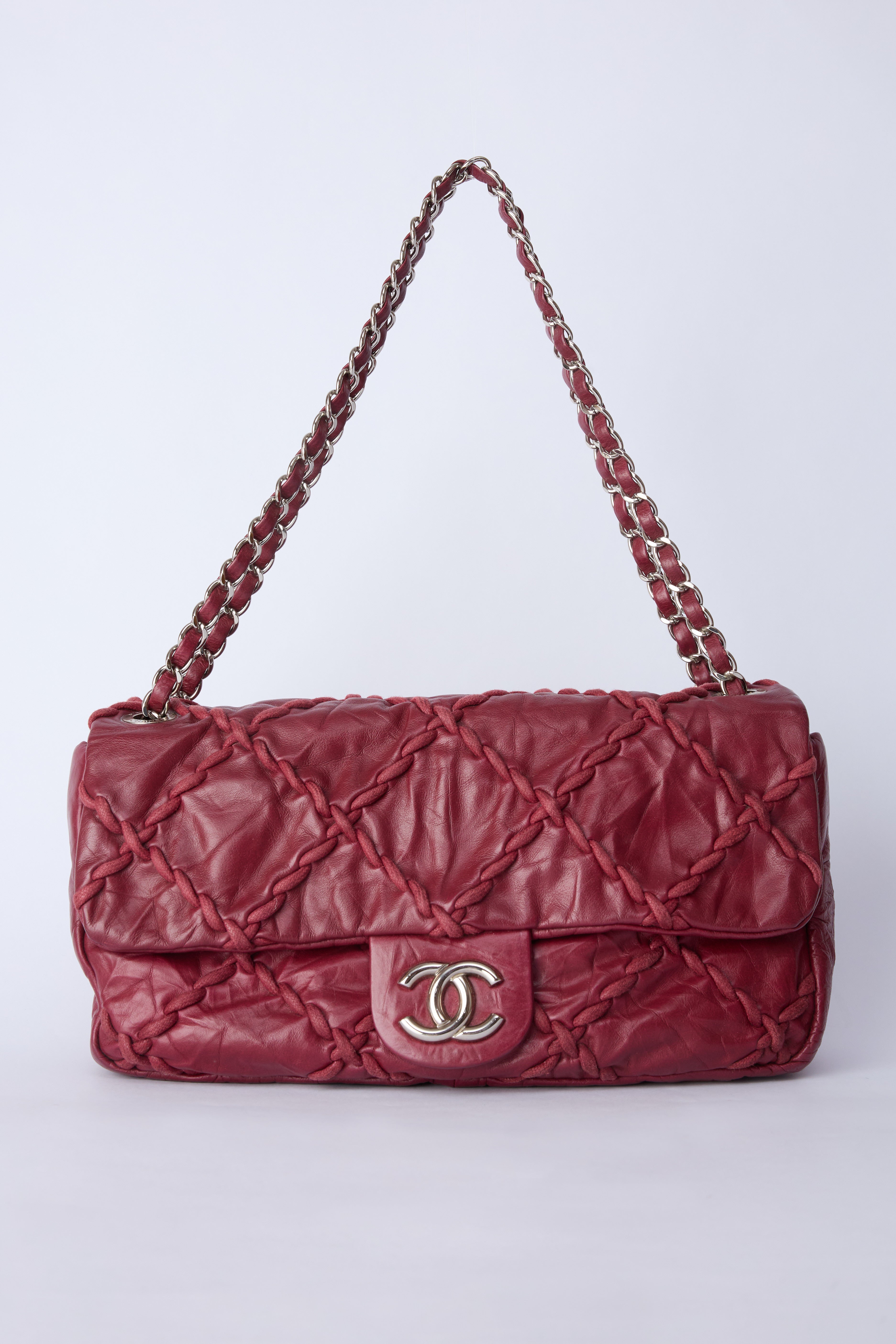 CHANEL MEDIUM RED ULTRA STITCH FLAP BAG