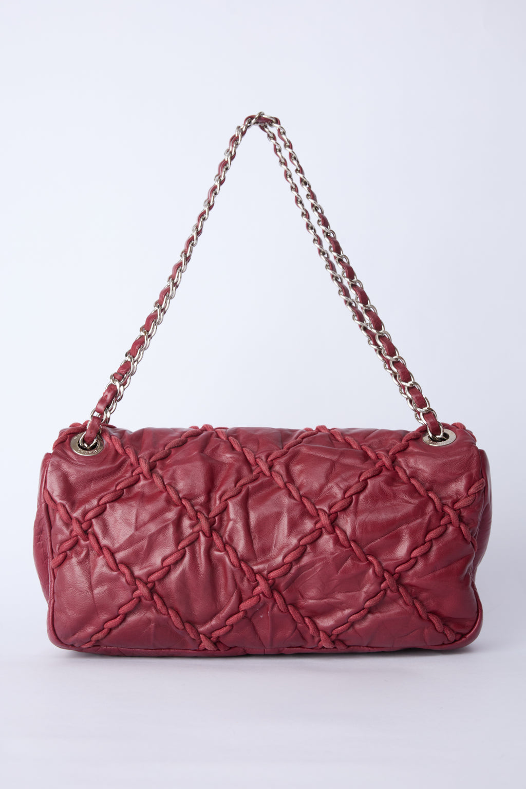 CHANEL MEDIUM RED ULTRA STITCH FLAP BAG