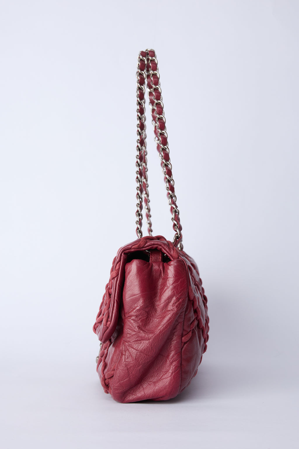 CHANEL MEDIUM RED ULTRA STITCH FLAP BAG