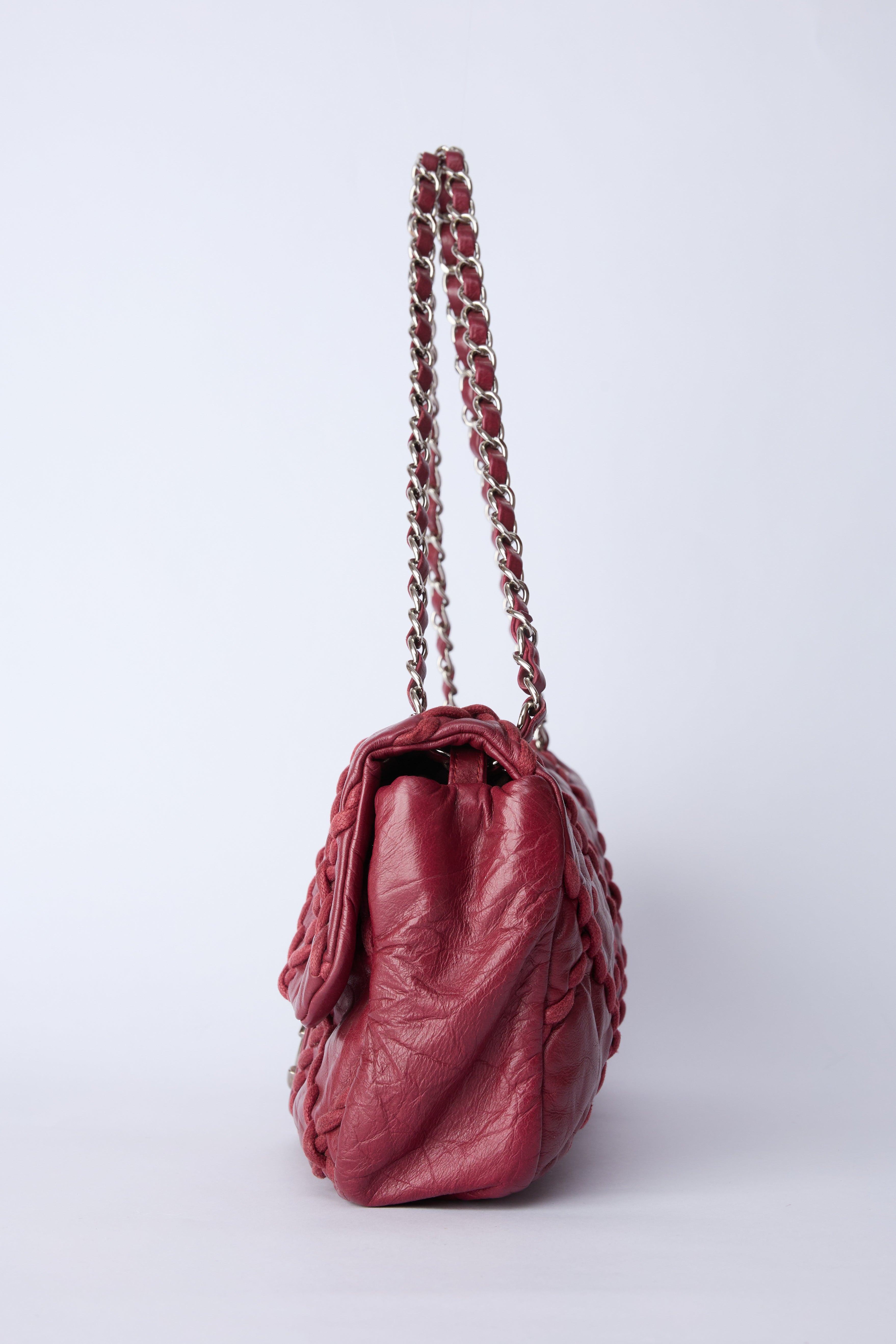 CHANEL MEDIUM RED ULTRA STITCH FLAP BAG