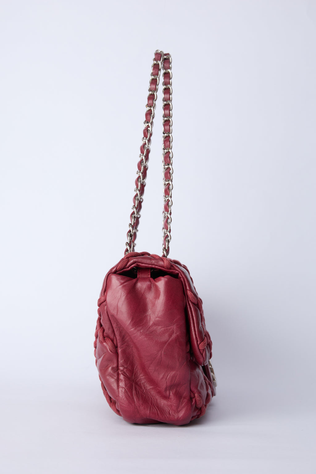 CHANEL MEDIUM RED ULTRA STITCH FLAP BAG
