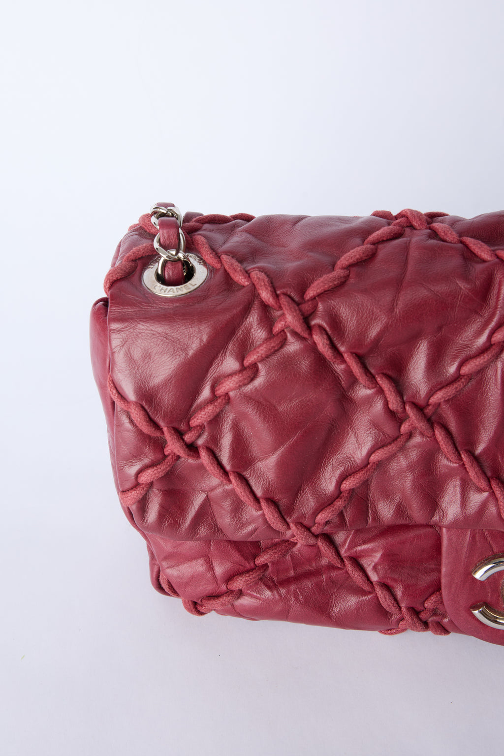 CHANEL MEDIUM RED ULTRA STITCH FLAP BAG