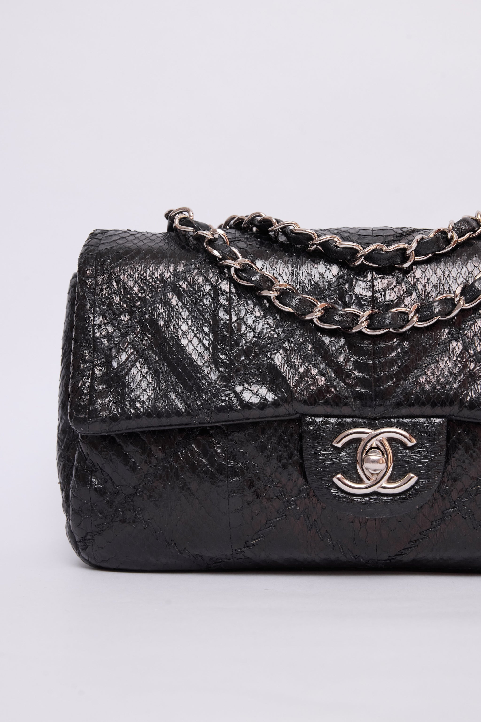 CHANEL PYTHON ULTIMATE STITCH FLAP