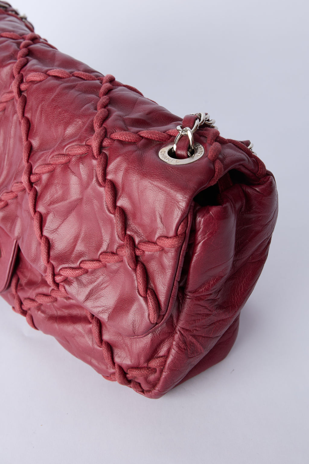 CHANEL MEDIUM RED ULTRA STITCH FLAP BAG