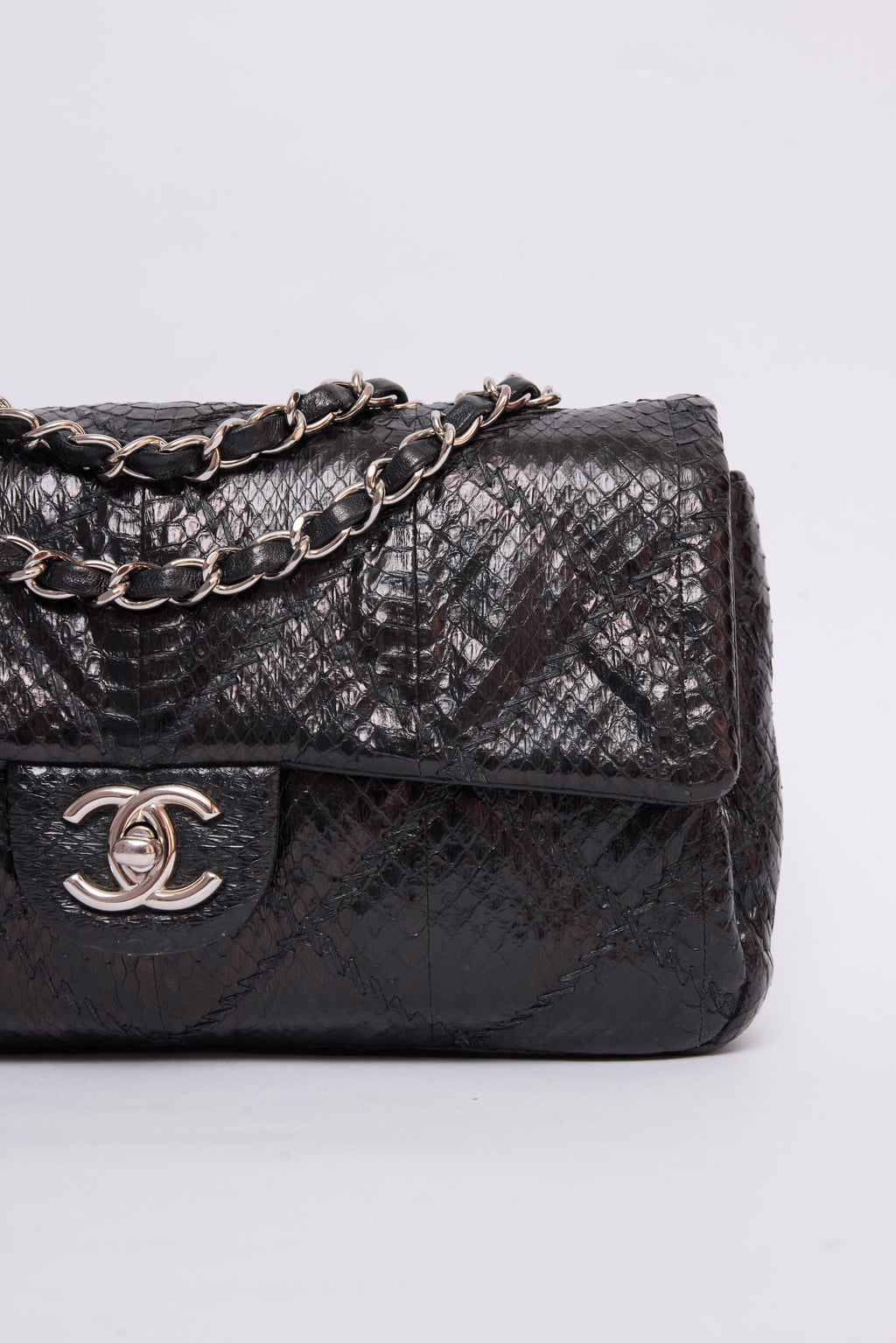 CHANEL PYTHON ULTIMATE STITCH FLAP