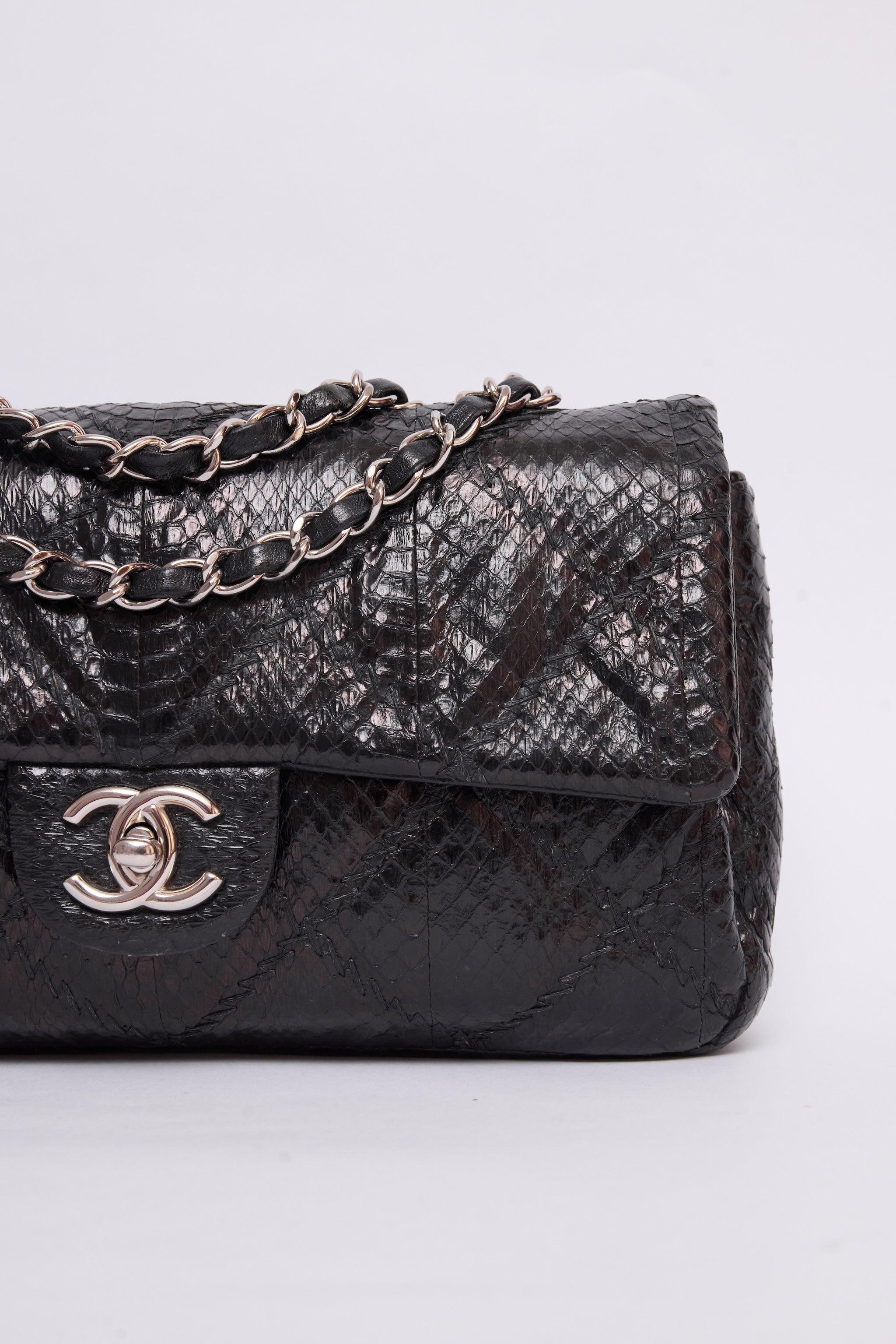CHANEL PYTHON ULTIMATE STITCH FLAP