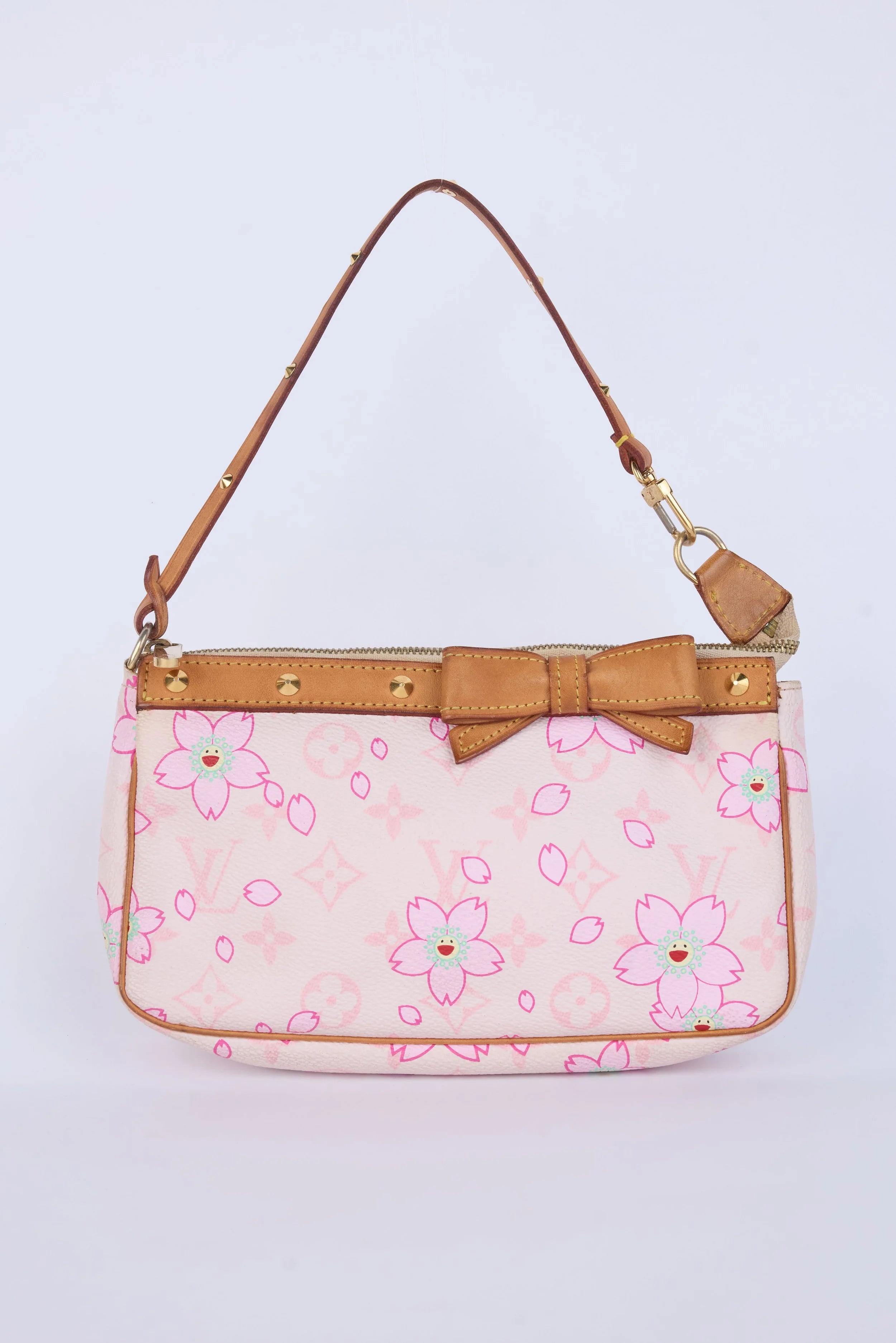 RARE LOUIS VUITTON X TAKASHI MURAKAMI MONOGRAM CHERRY BLOSSOM PINK