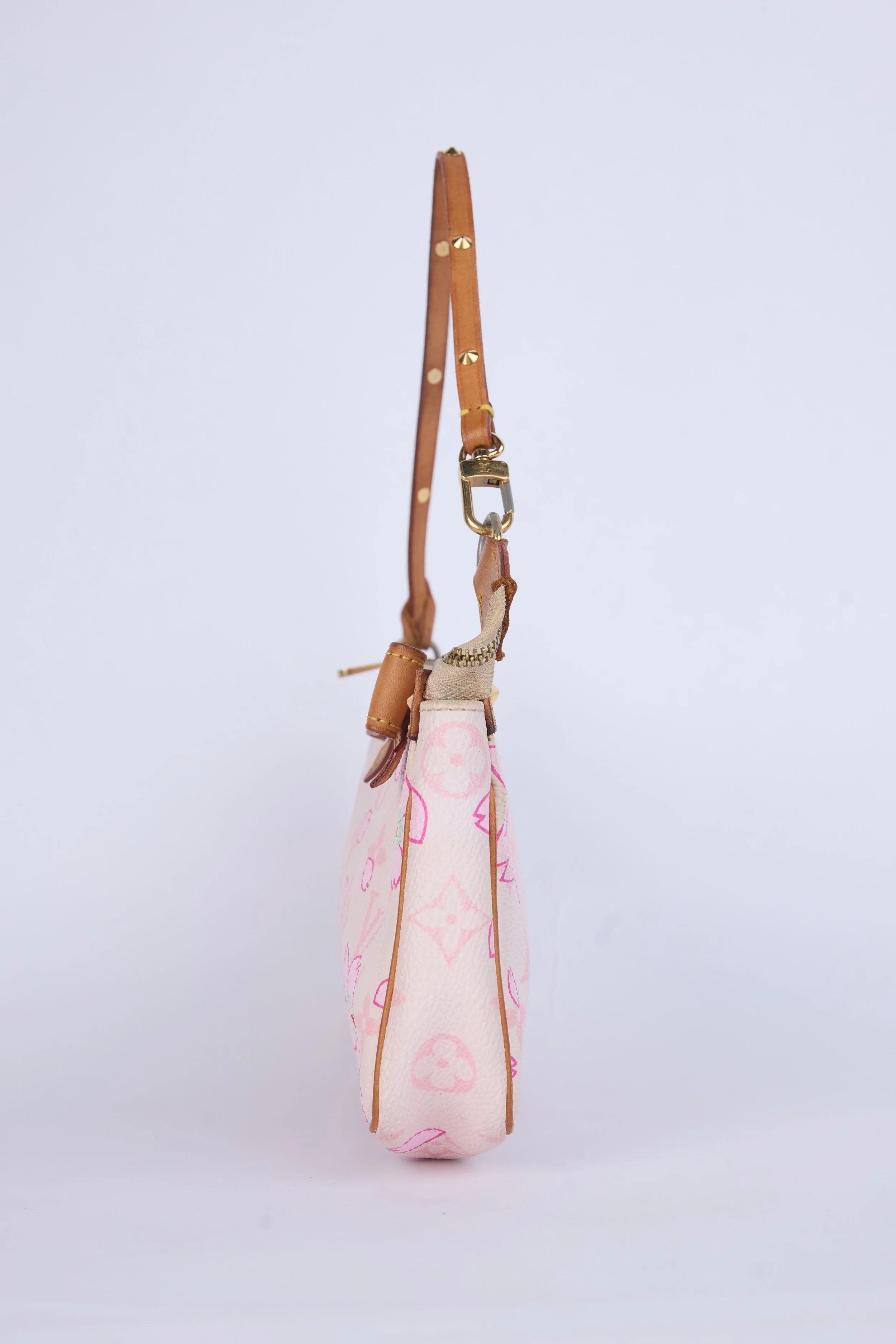 RARE LOUIS VUITTON X TAKASHI MURAKAMI MONOGRAM CHERRY BLOSSOM PINK