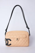 CHANEL BEIGE LIGNE CAMBON CAMERA BAG