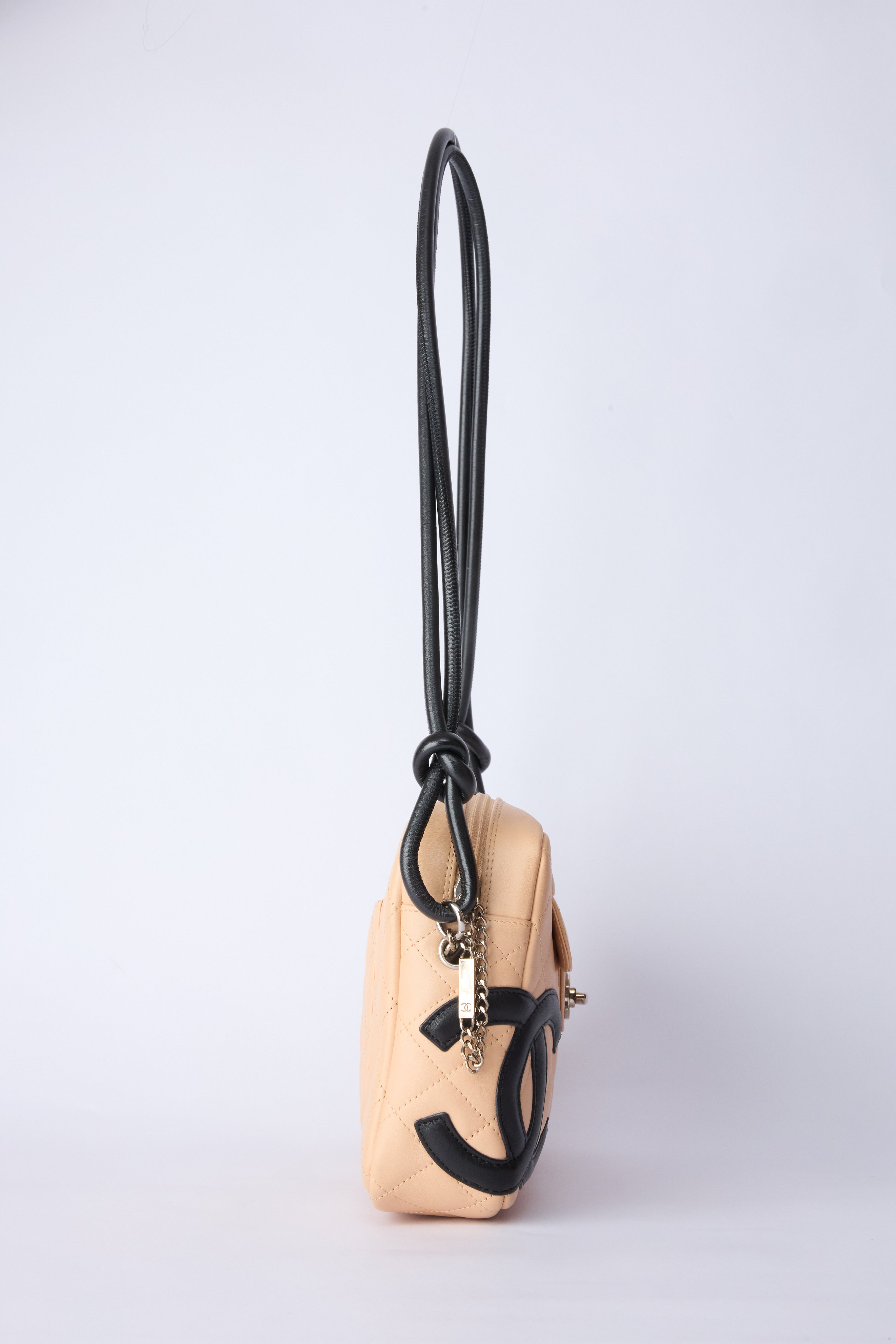 CHANEL BEIGE LIGNE CAMBON CAMERA BAG