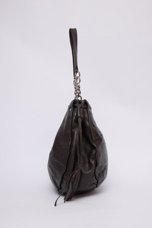 CHANEL BROWN BUCKET HOBO
