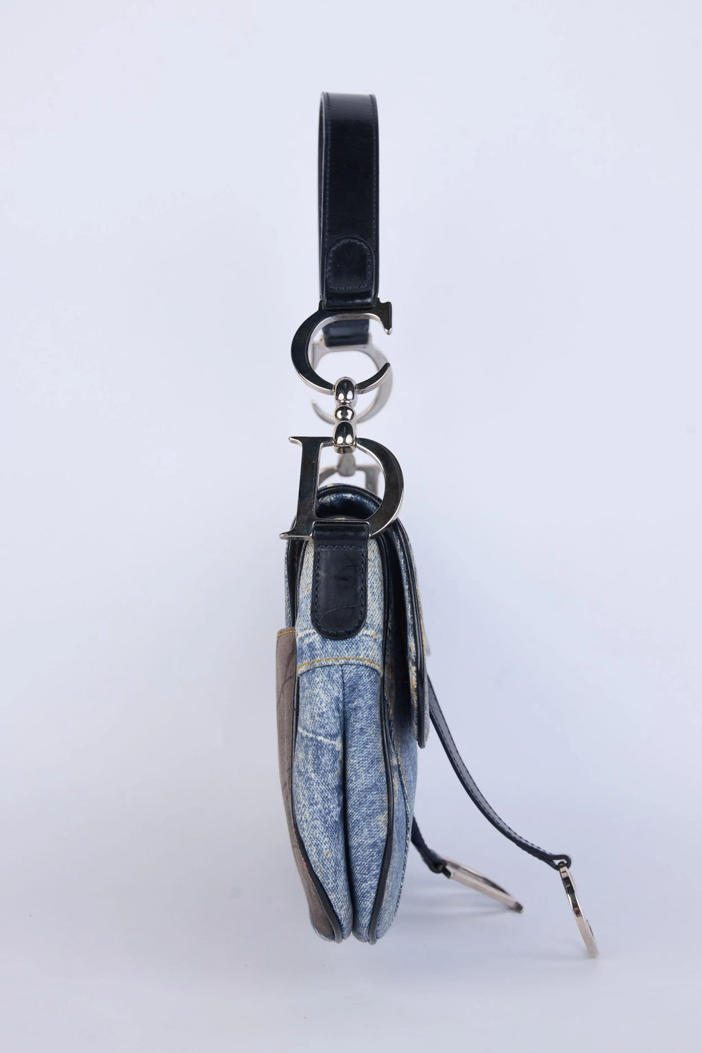 DIOR DOUBLE SADDLE  SPEEDWAY PRINT DENIM