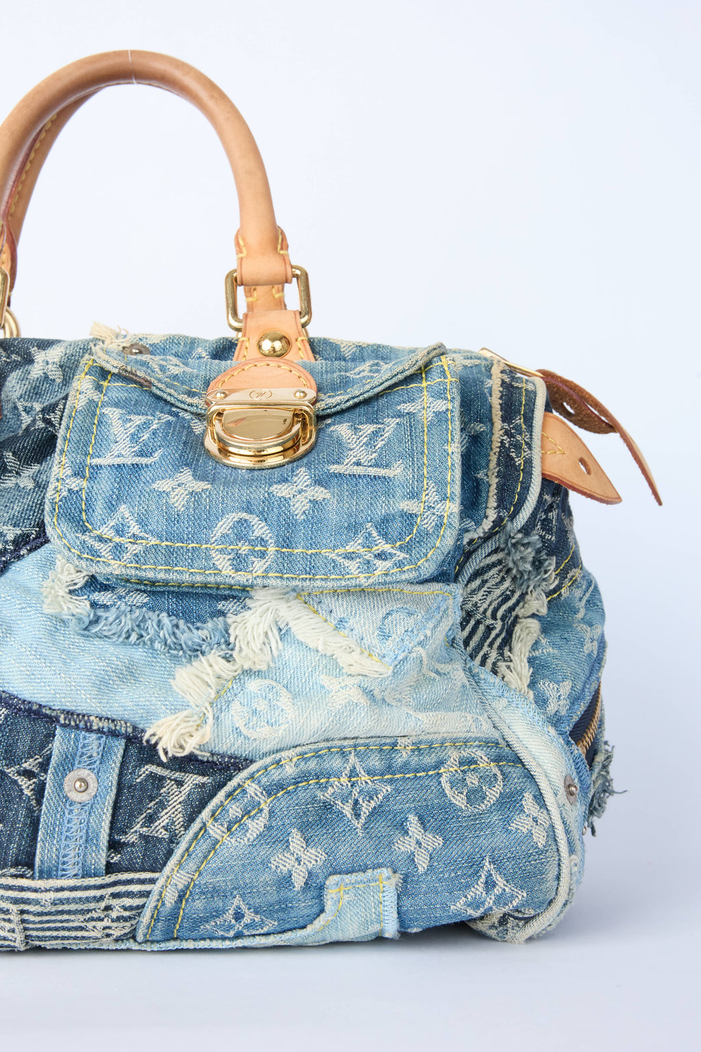 LOUIS VUITTON DENIM PATCHWORK SPEEDY