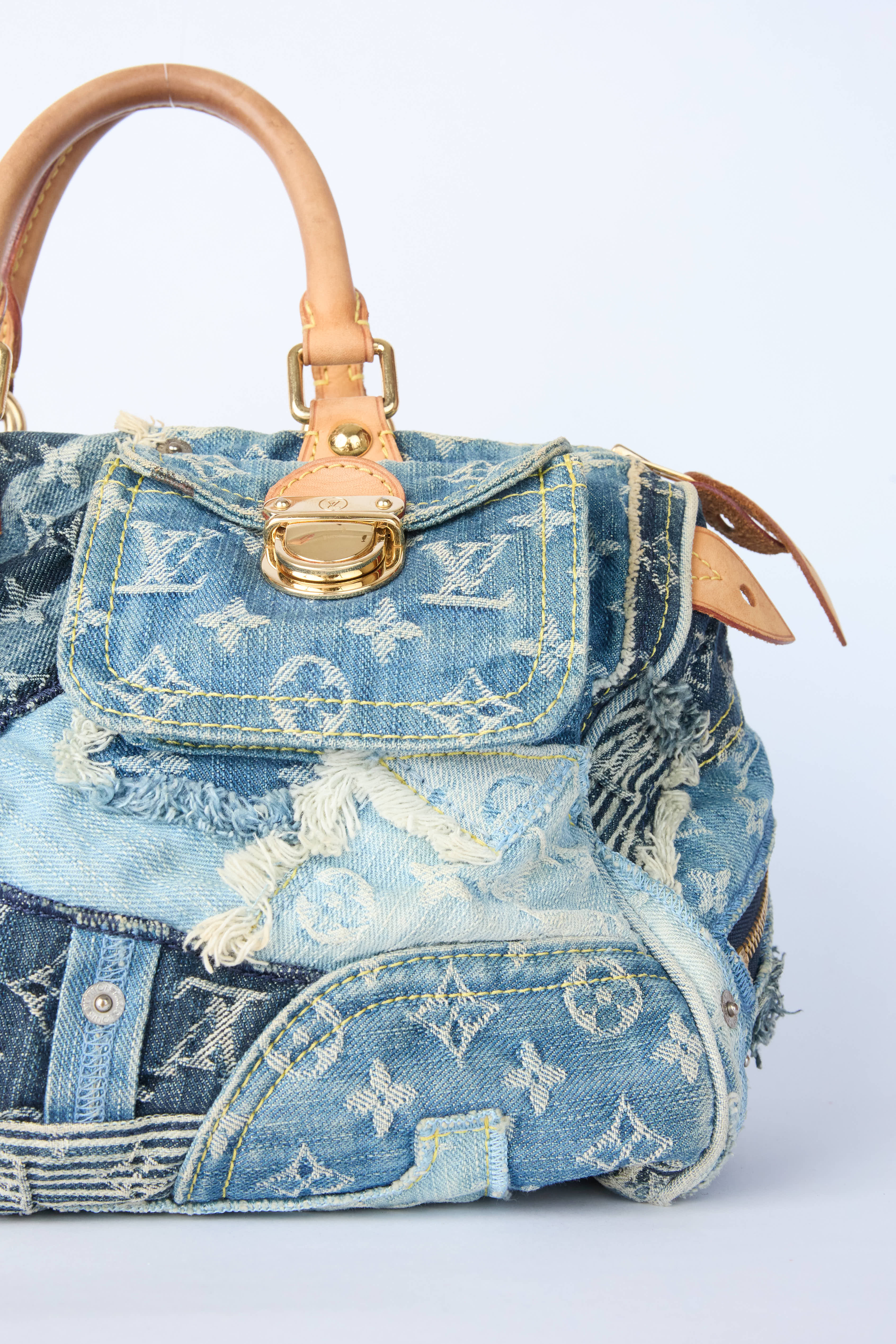 LOUIS VUITTON DENIM PATCHWORK SPEEDY