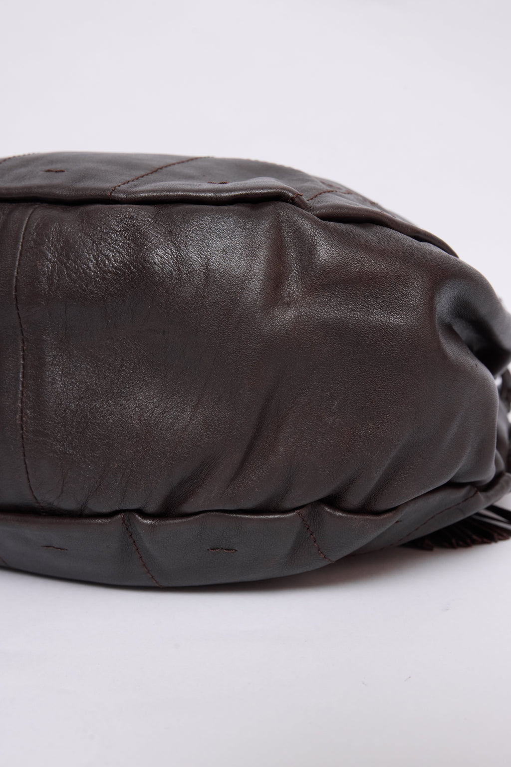CHANEL BROWN BUCKET HOBO